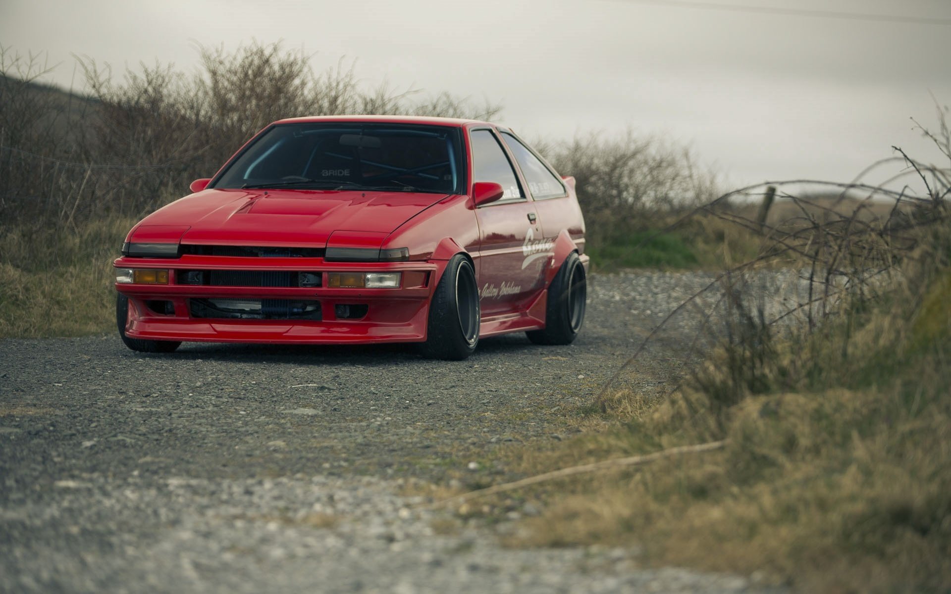 toyota corolla ae86 red
