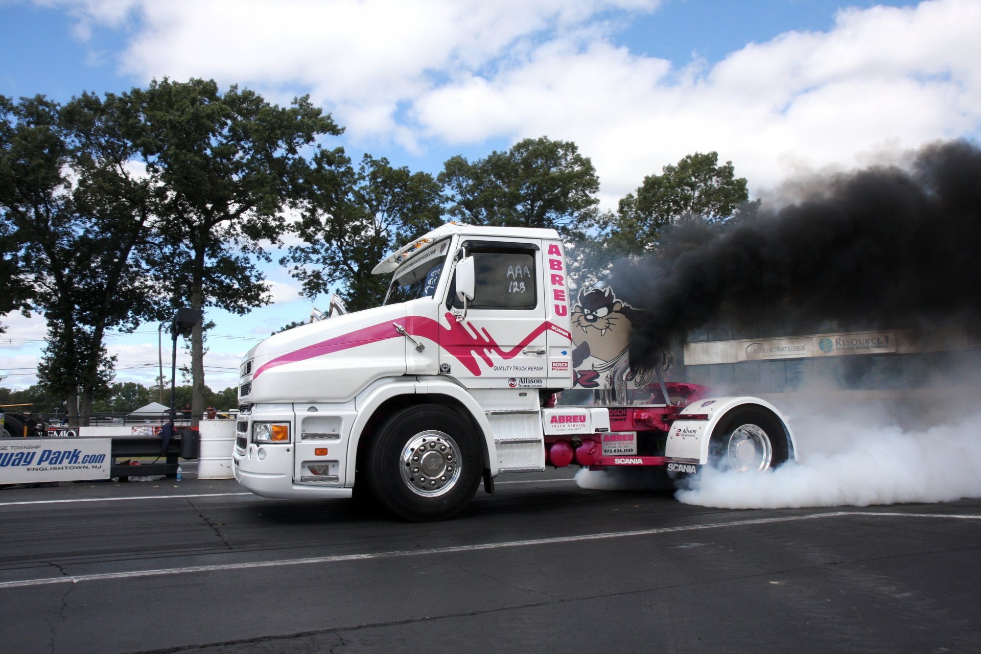 track race truck tractor scania start fast and the furious smoke