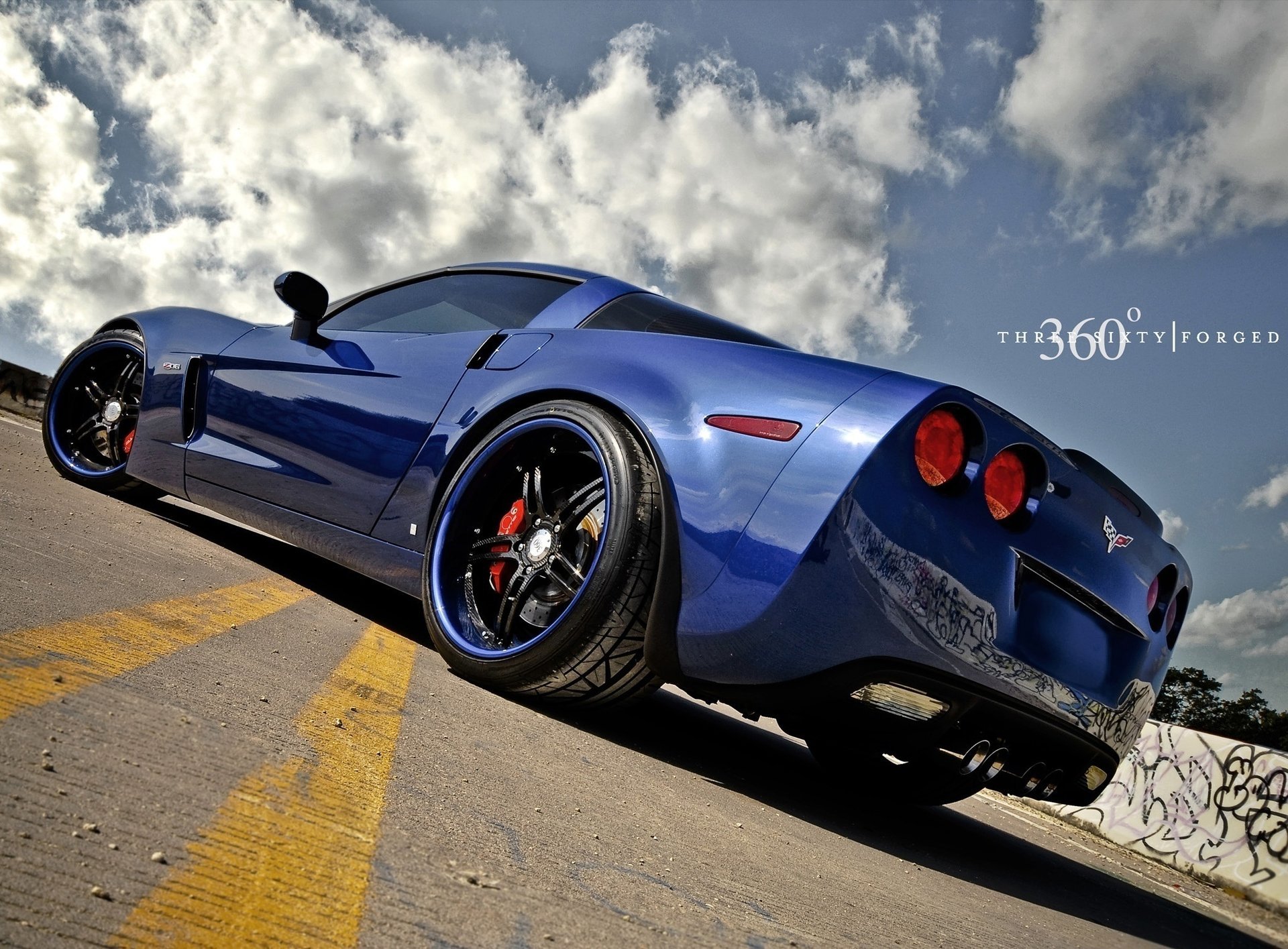 Blue chevrolet 360 three sixty forged