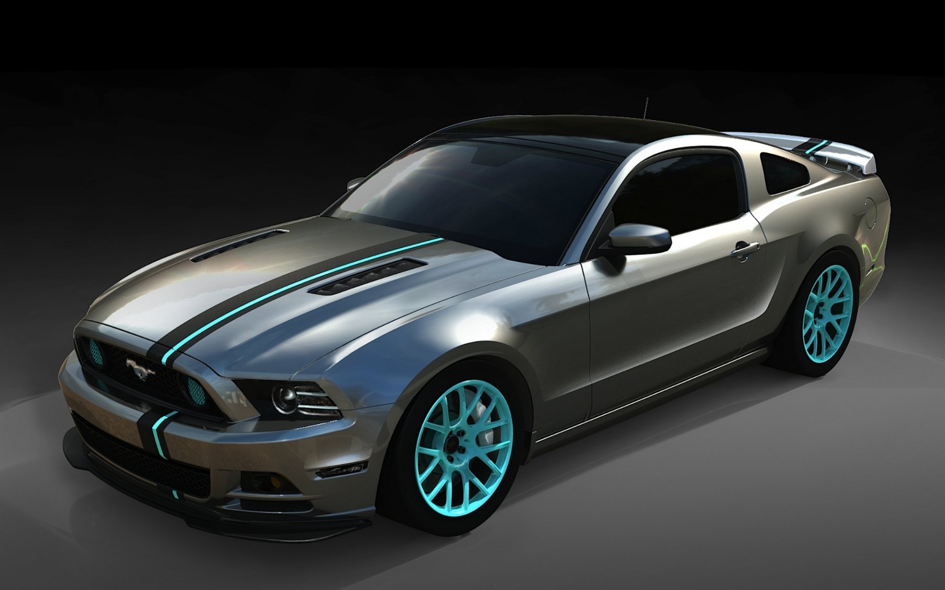 ford sema mustang build powered by women front tuning of the strip drives muscle car background