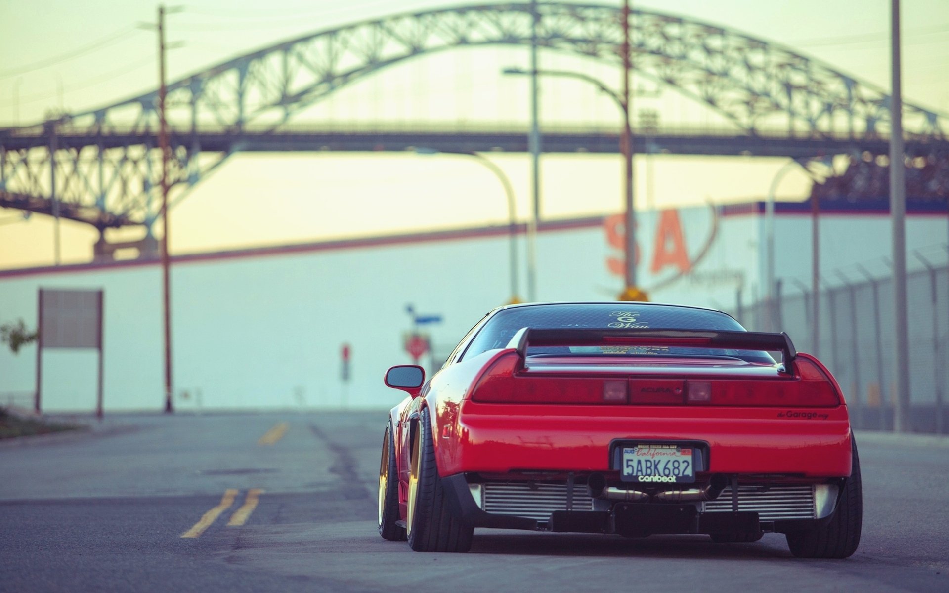 car wallpapers acura nsx jdm tuning red automobile desktop vehicles machine rear