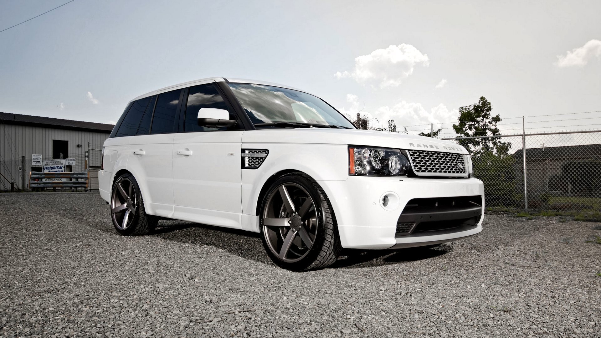 cars wallpapers land rover sport white tuning vossen wheels beautiful automobile desktop vehicles machine on the desktop