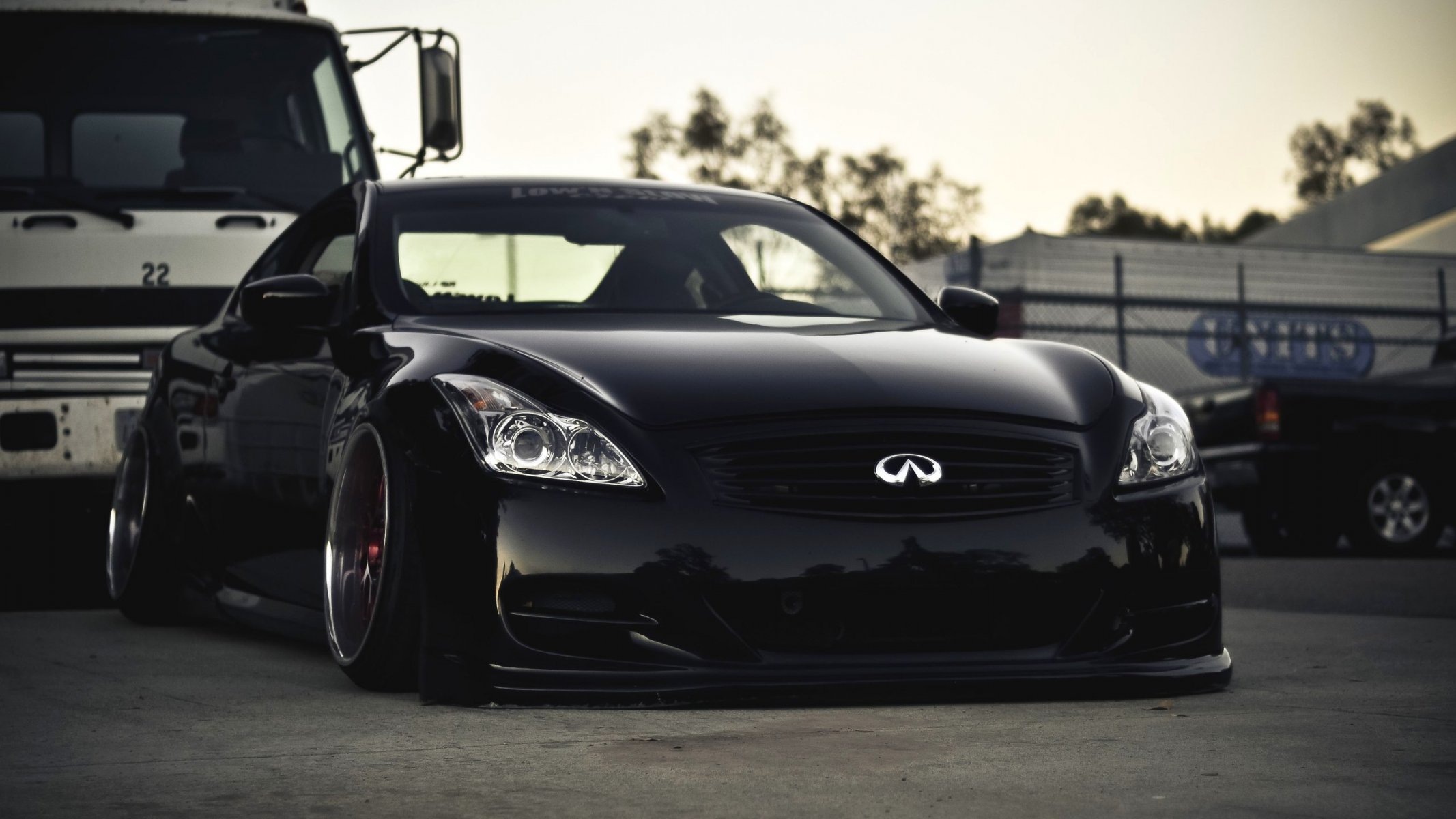 car wallpapers black infiniti g37 low & amp; slow stance tuning infinity