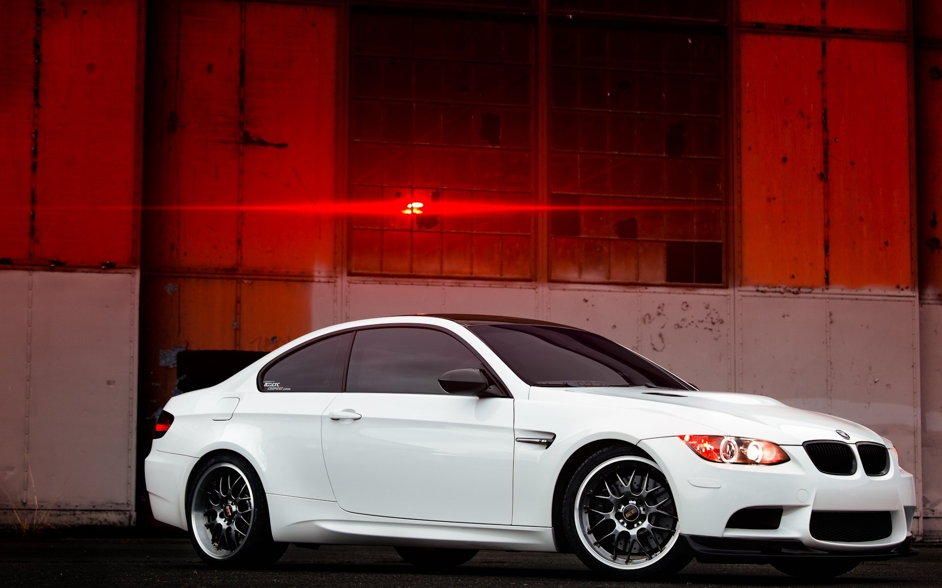 bmw m3 e92 white wheels bbs building lightbmv toning drives window highlight