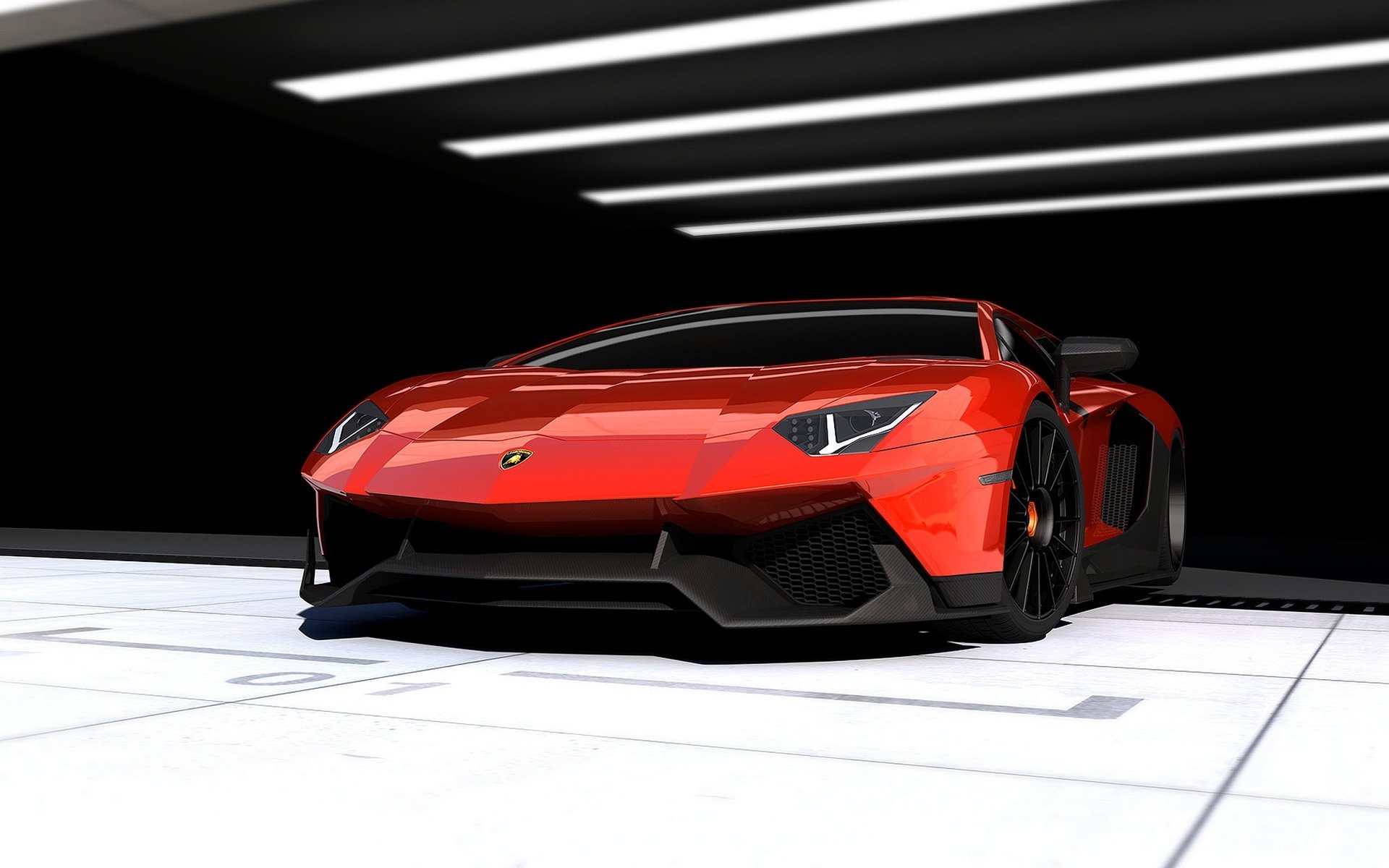 renm lamborghini aventador limited edition corsa supercar front red background