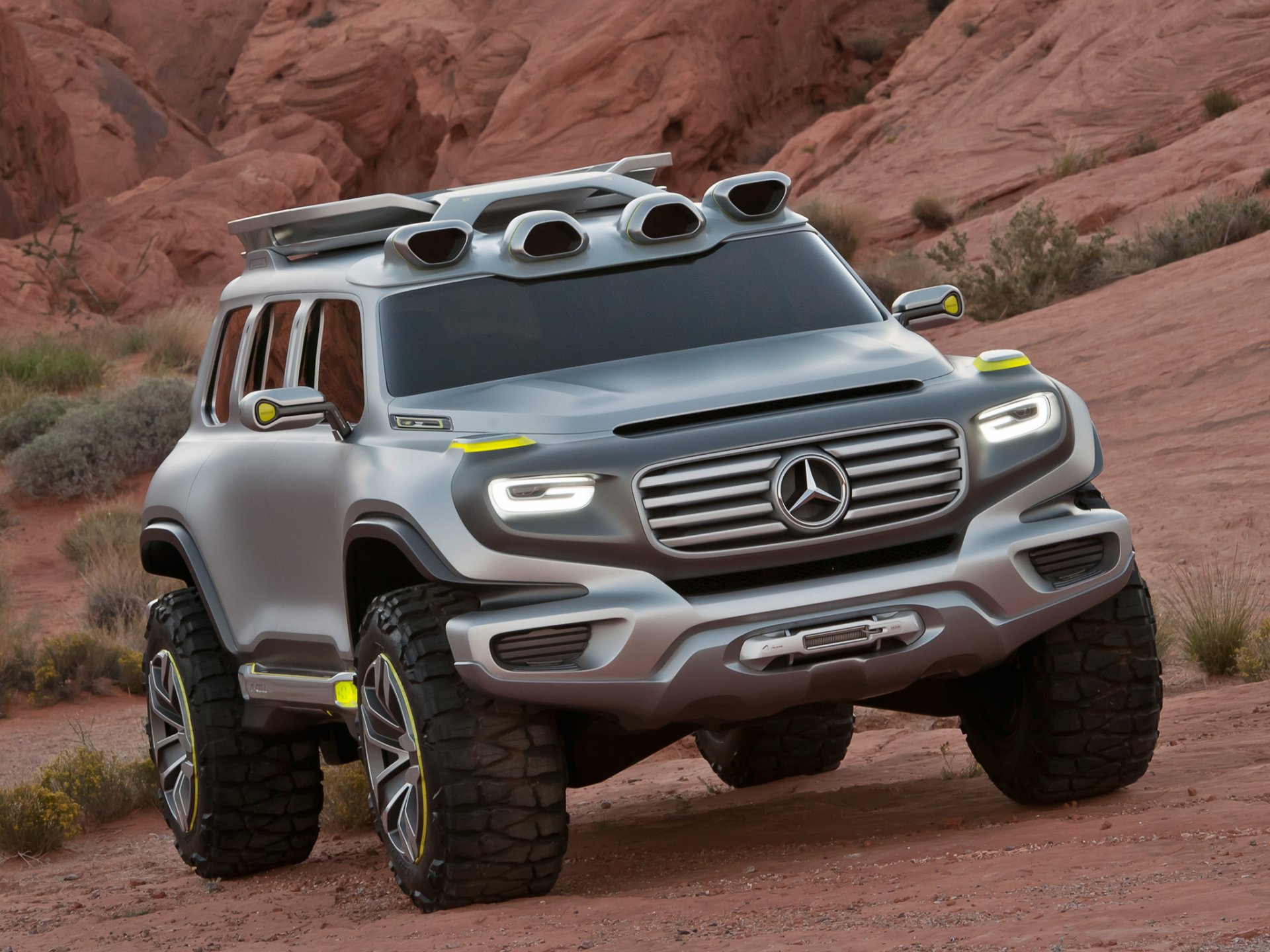 machinery car concept suv jeep mercedes benz ener-g force desert mountain bush