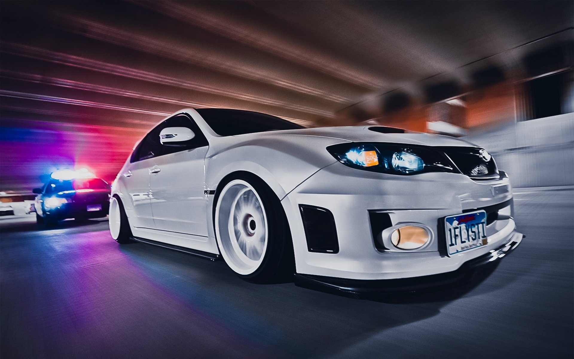 car wallpapers subaru impreza wrxsti white in sexy cops speed tuning stance jdm style vehicles police chase