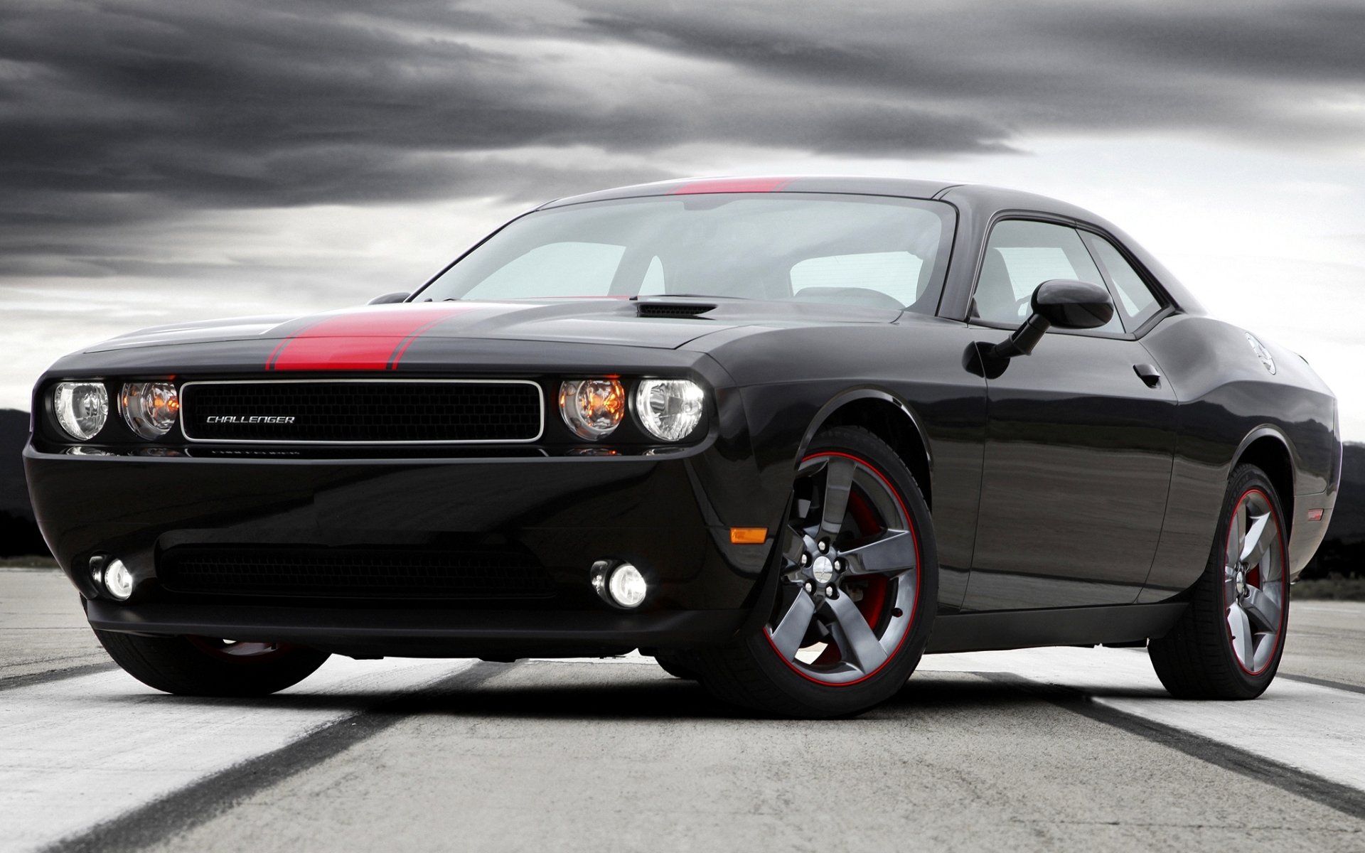 dodge challenger rallye redline chelenzher front muscle car tuning sky