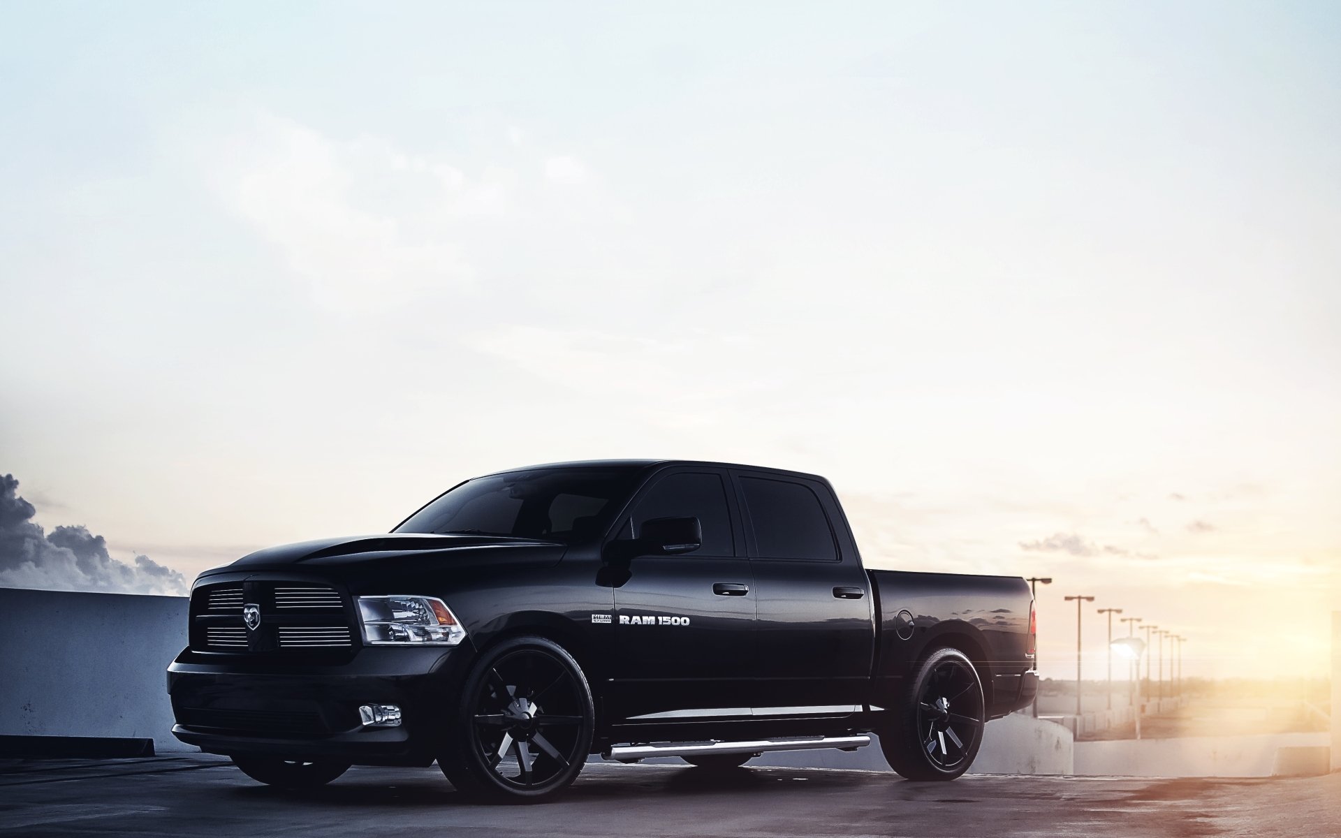 dodge ram 1500 rem truck jeep front tuning drives sunset sun sky
