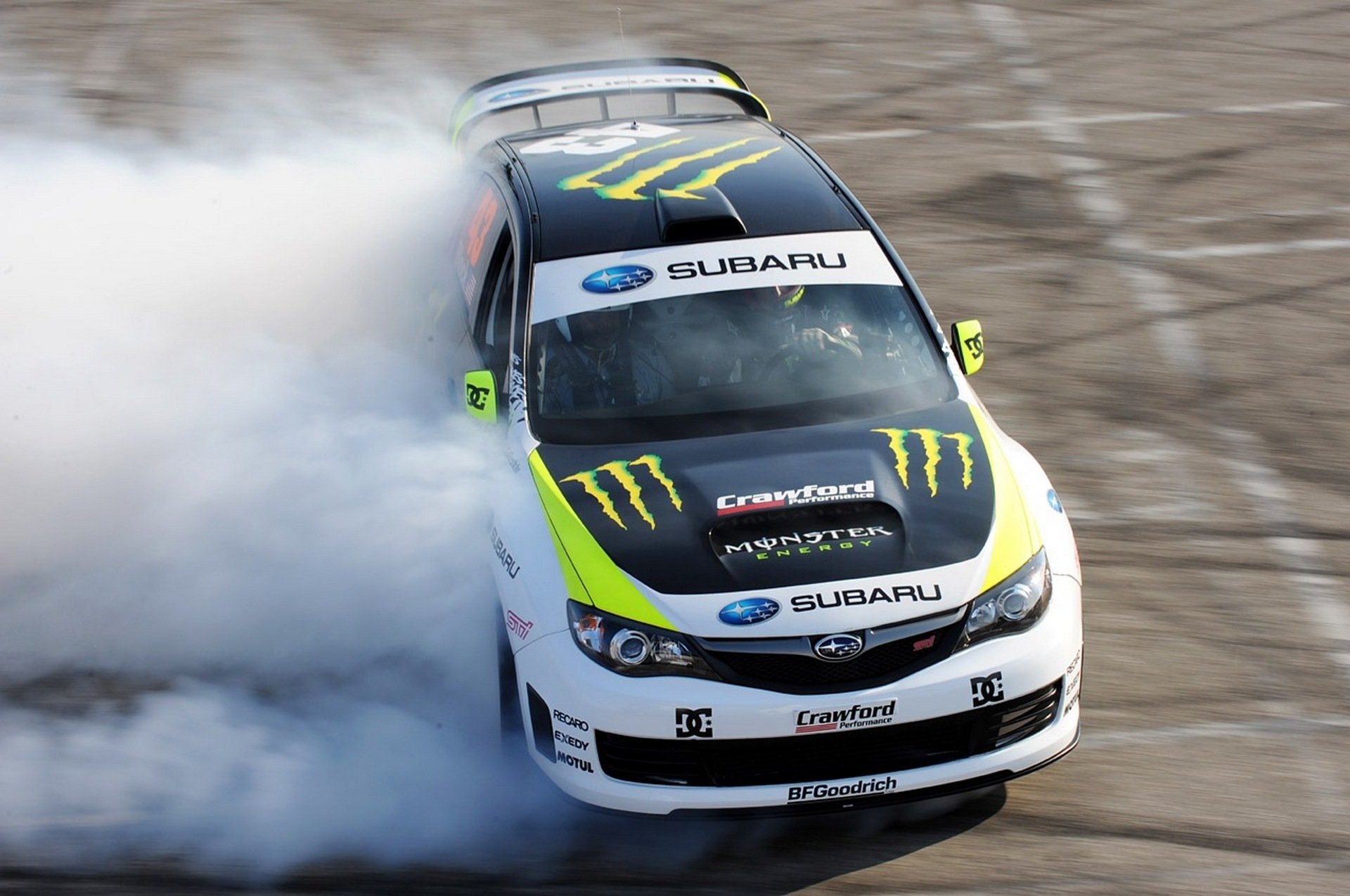 subaru impreza wrxsti monster energy drift race rally vehicles