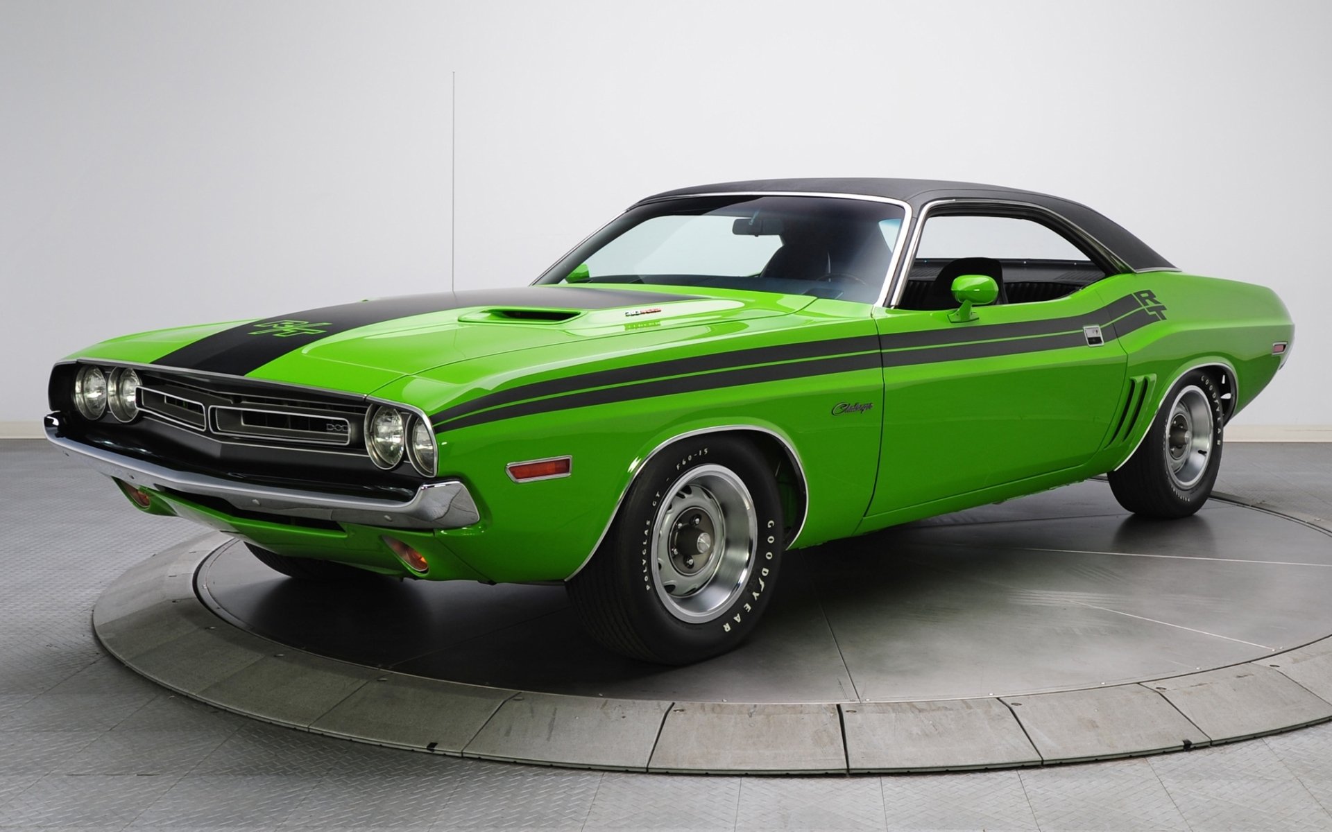 dodge challenger r/t magnum 1971 chelenzher classic front muscle car background