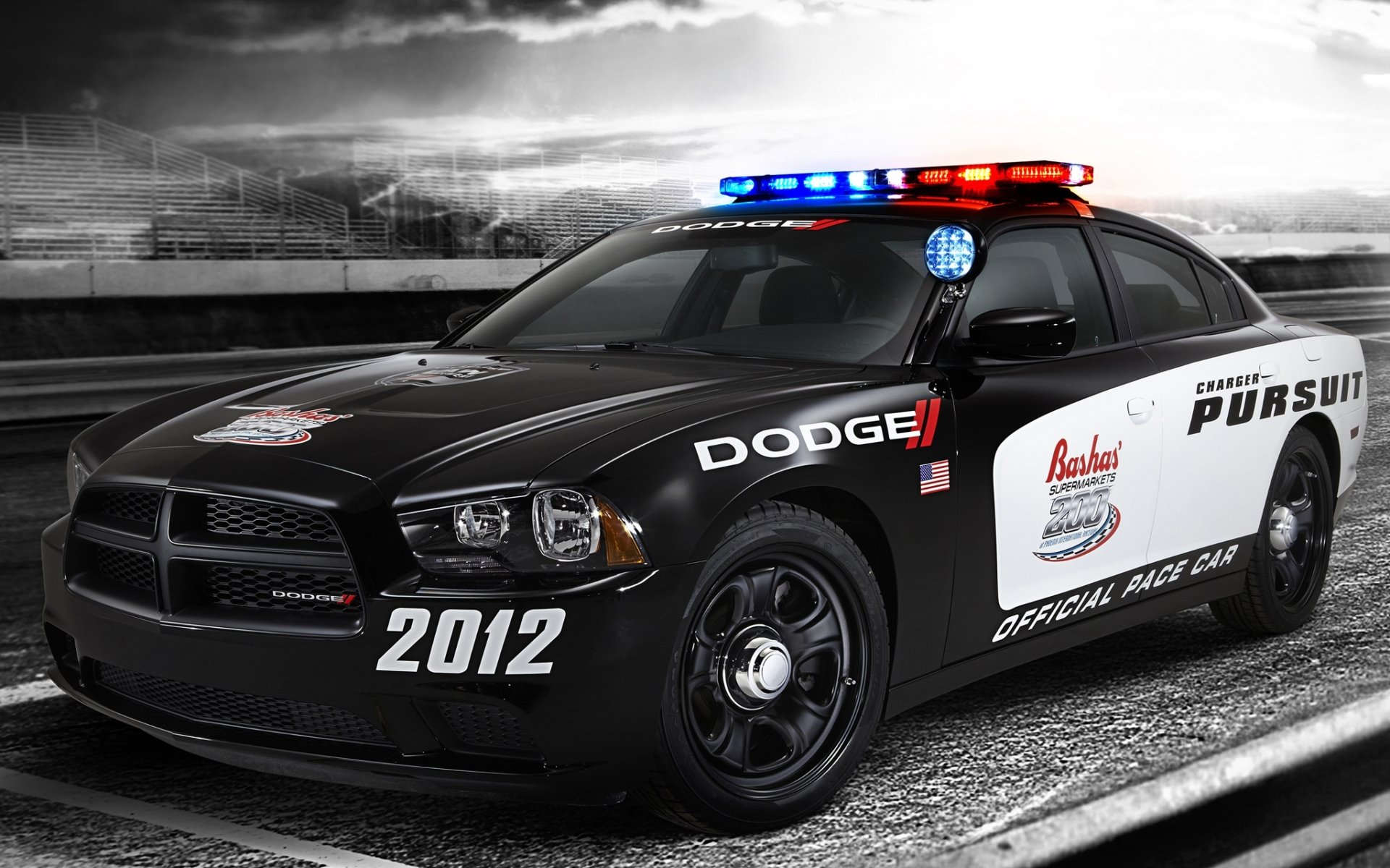 dodge charger pursuit pace car chardzher front muscle car rostrum