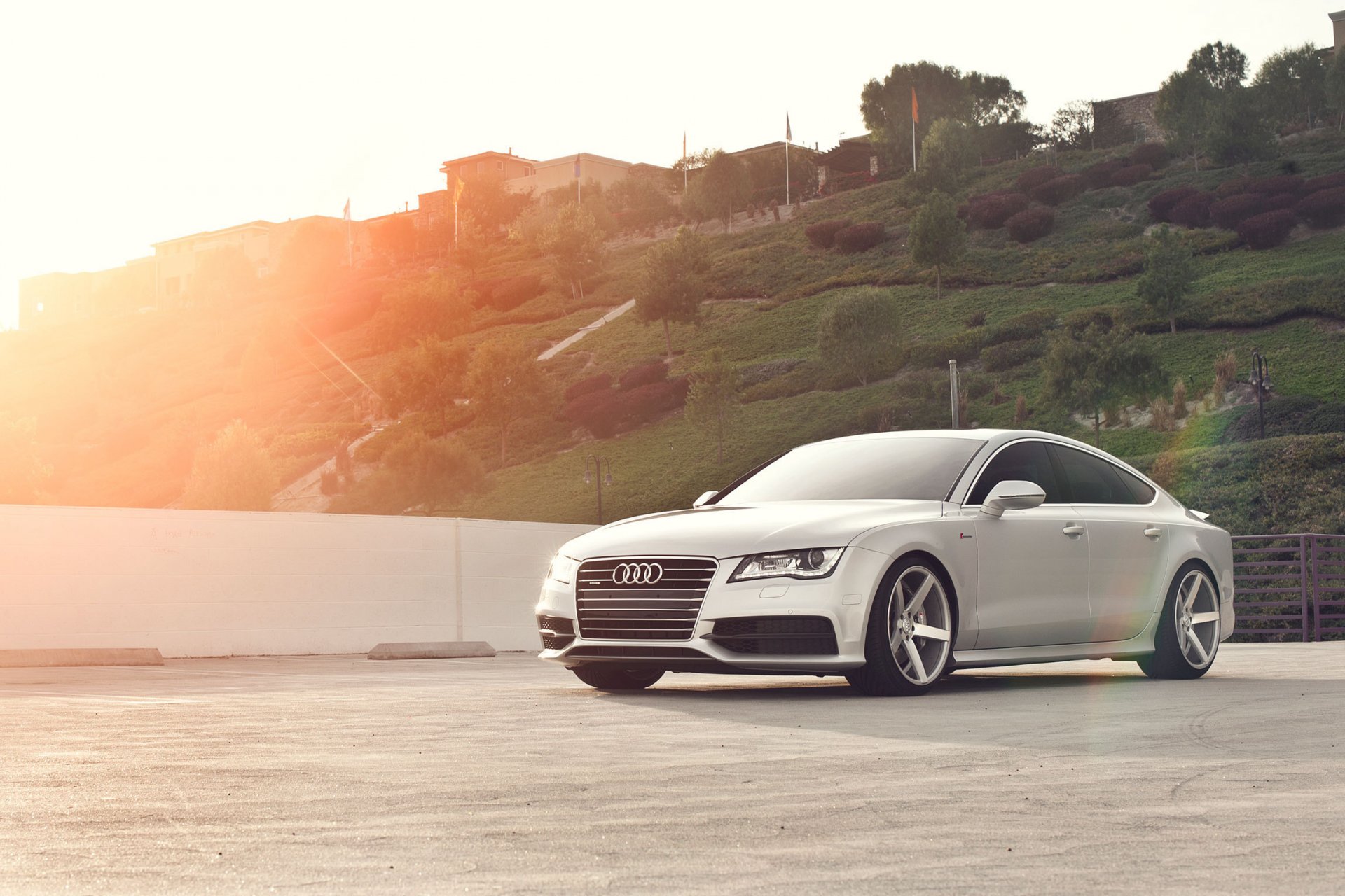 audi a7 sportback 3.0 tfsi quattro silvery silver hills highlight