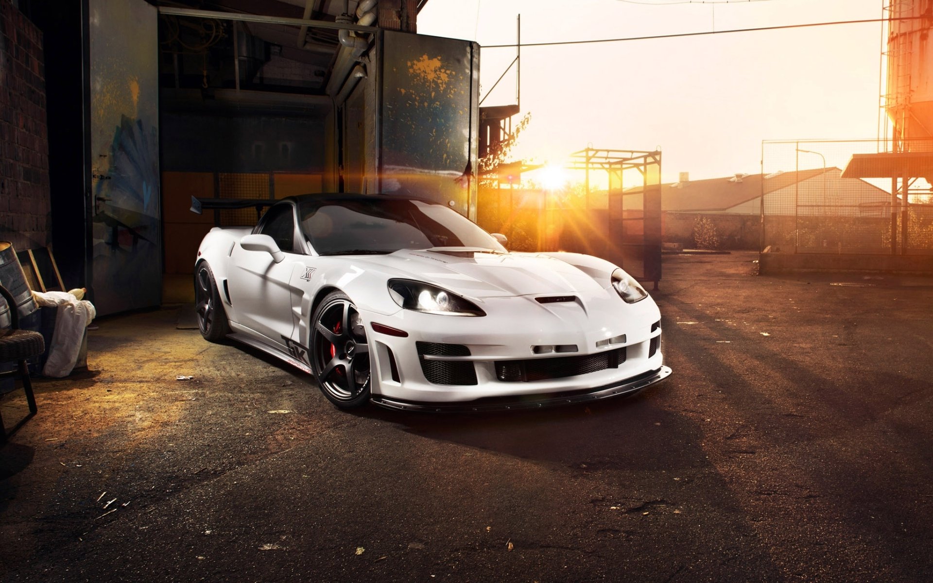 chevrolet corvette zr1 tikt tripple-x c6 supercar front tuning sun jzakat sky