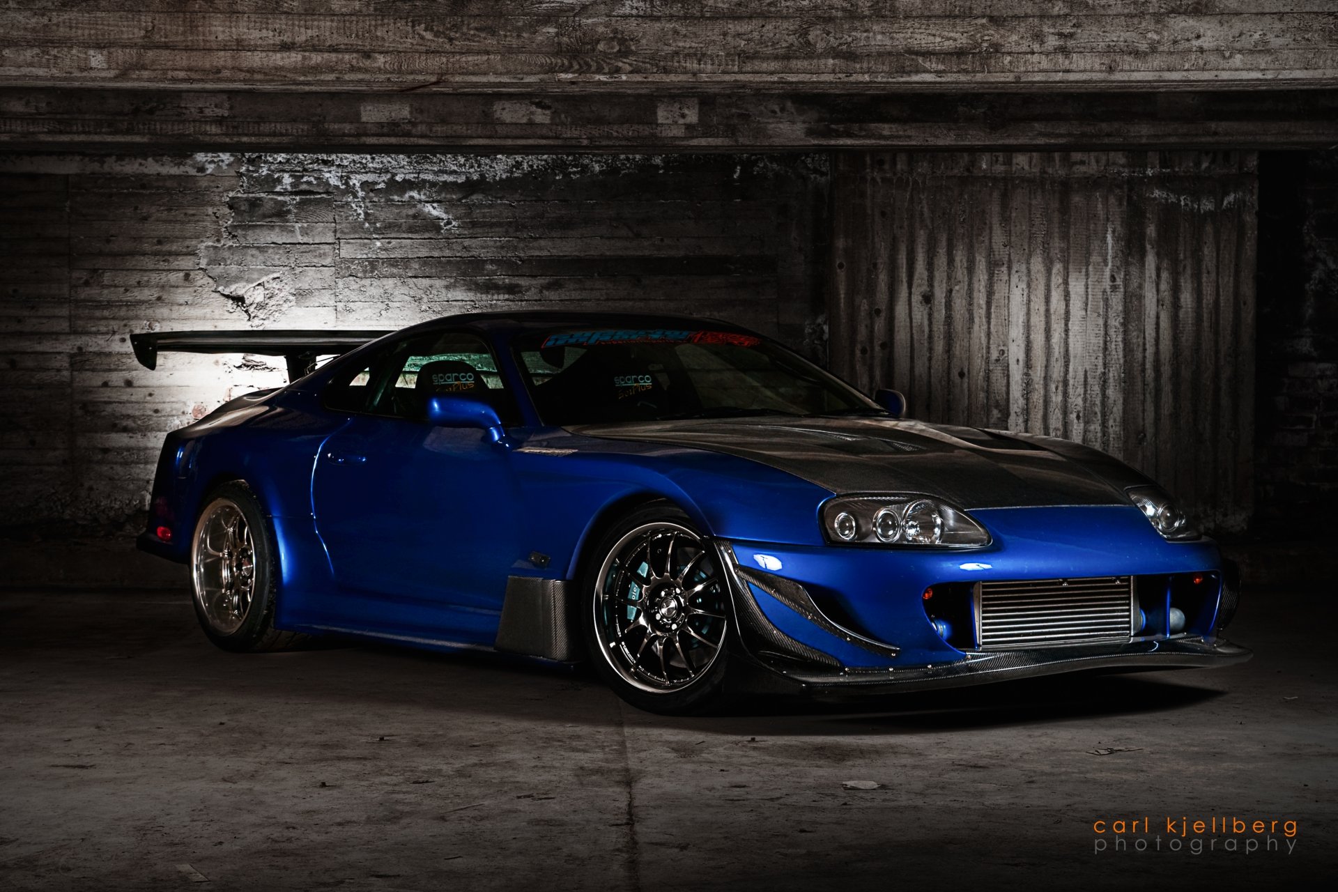 toyota supra sports car great machine tuning beautiful color blue twilight