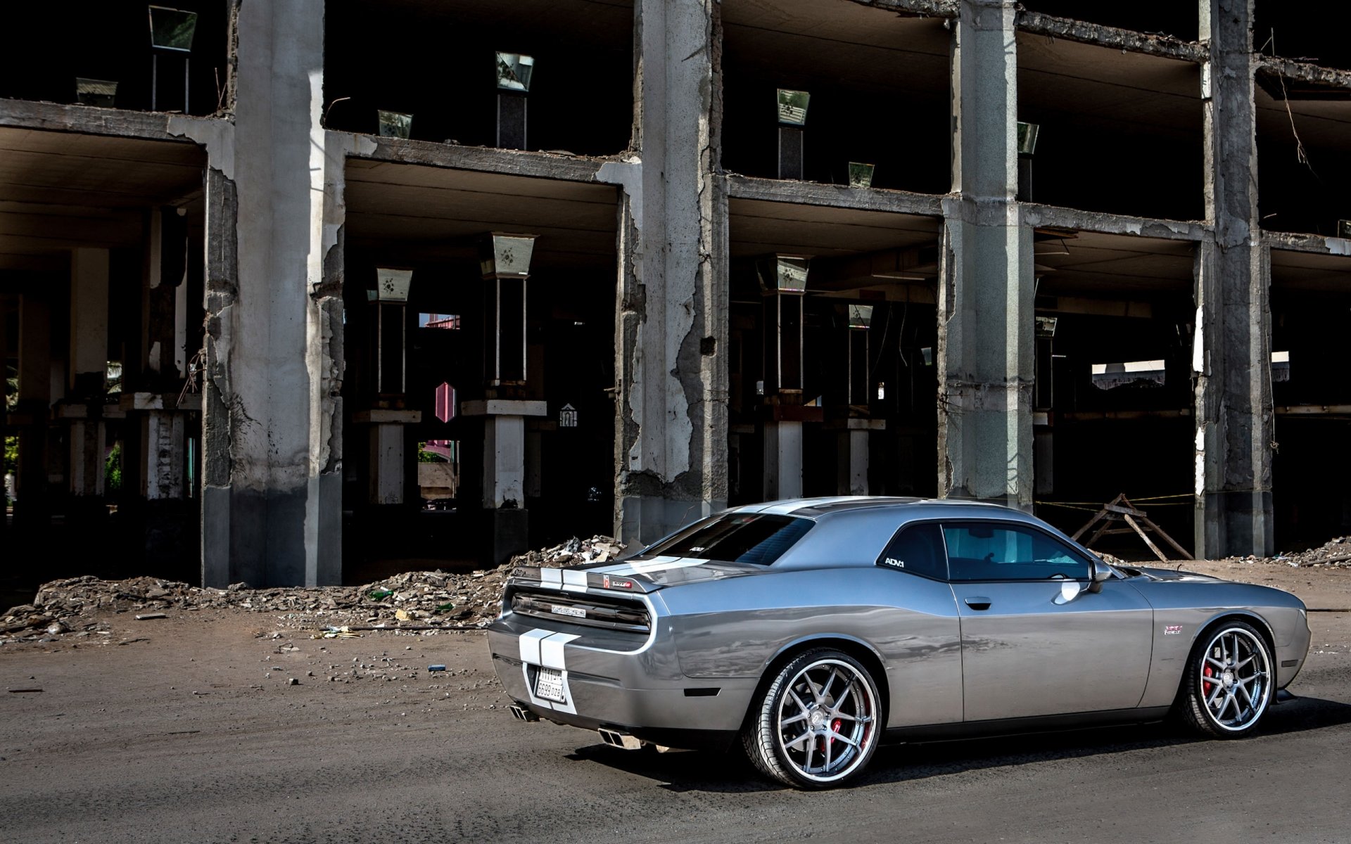 dodge challenger srt8 adv1 car maslkar grey a side view building tuning