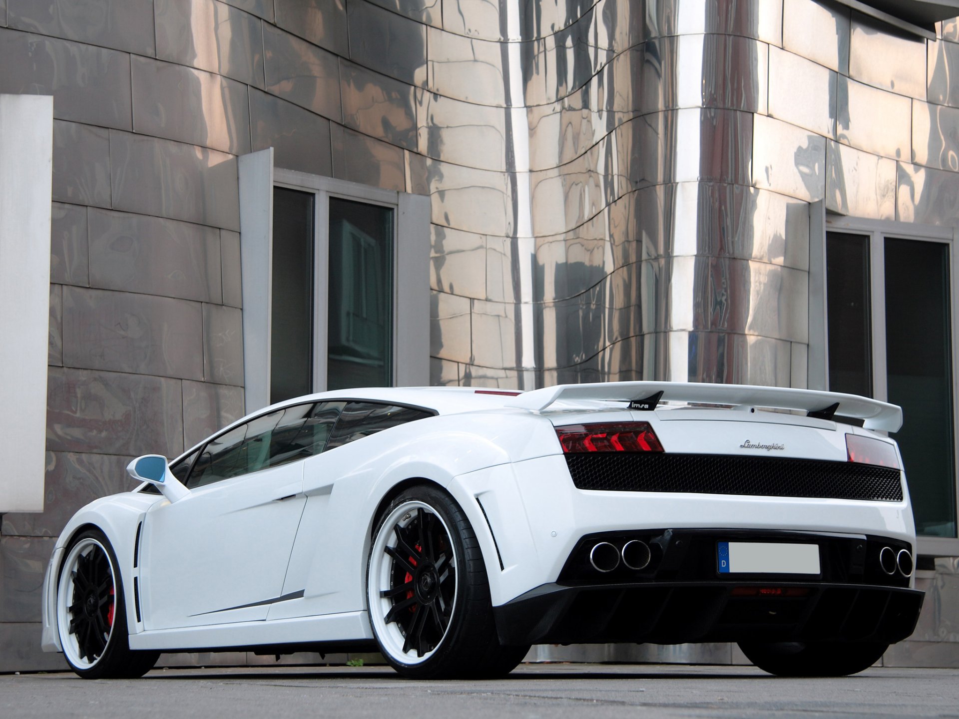 anderson germany lamborghini gallardo white edition lamborghini gallardo tuning rear view spoiler drives