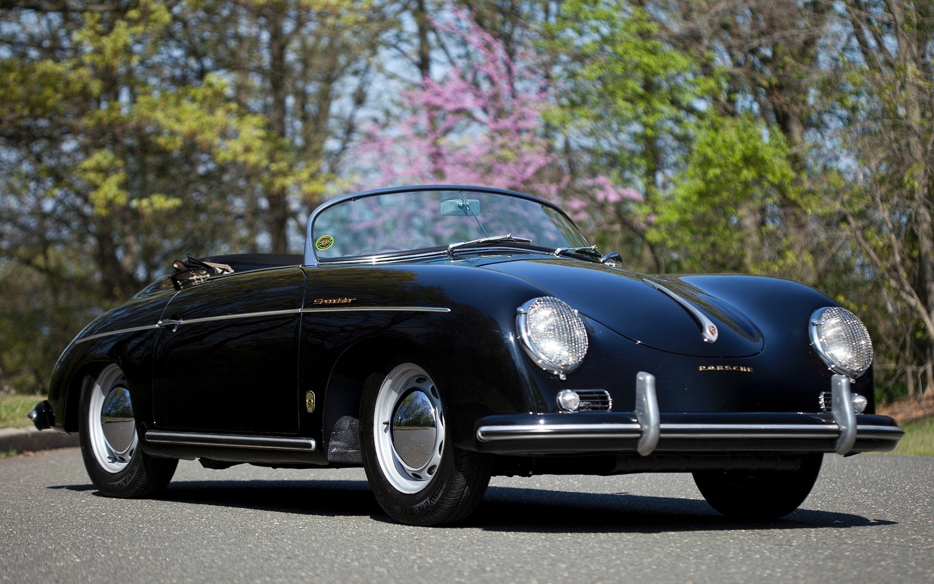 porsche pre-a speedster by reutter 1955 roadster front classic background