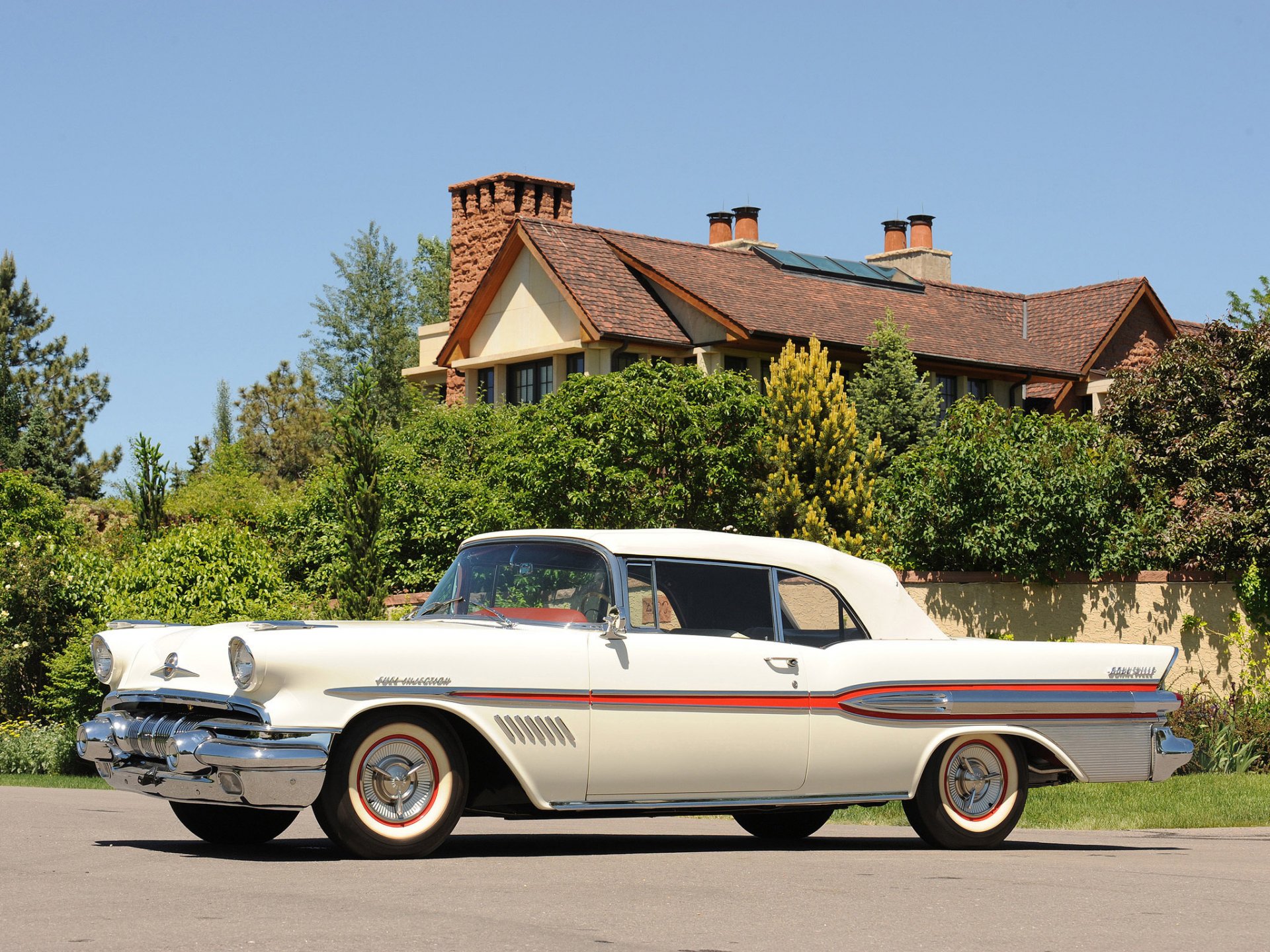 pontiac bonneville convertible 1957 beauty white penthouses