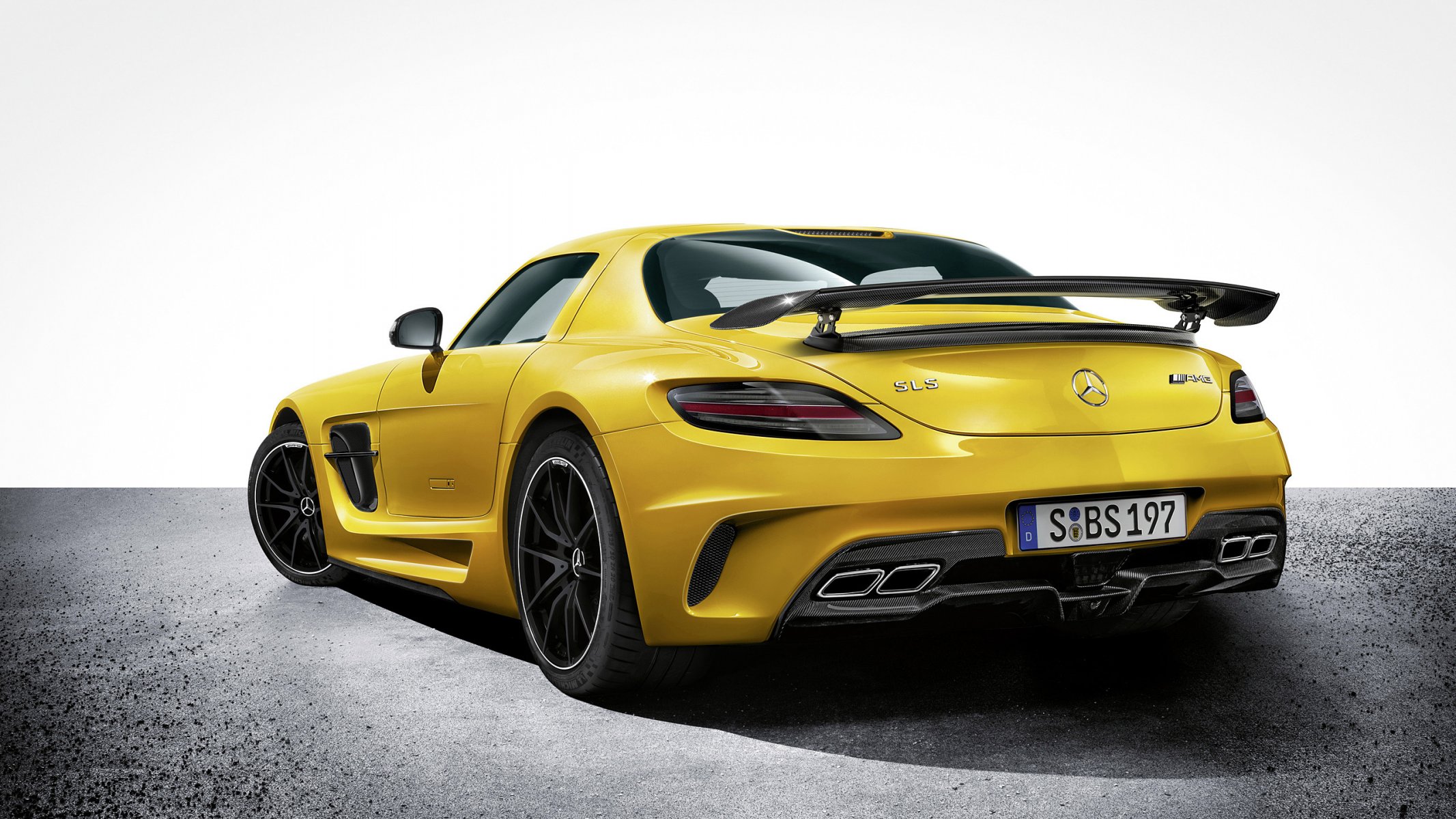 car wallpapers yellow mercedes sls amg vehicles mercedes sls sports car back of