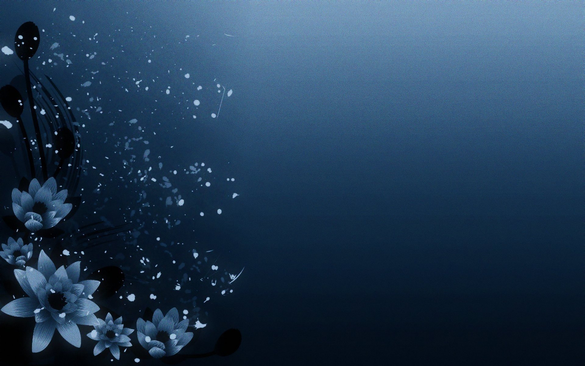 Desktop wallpaper with dark background