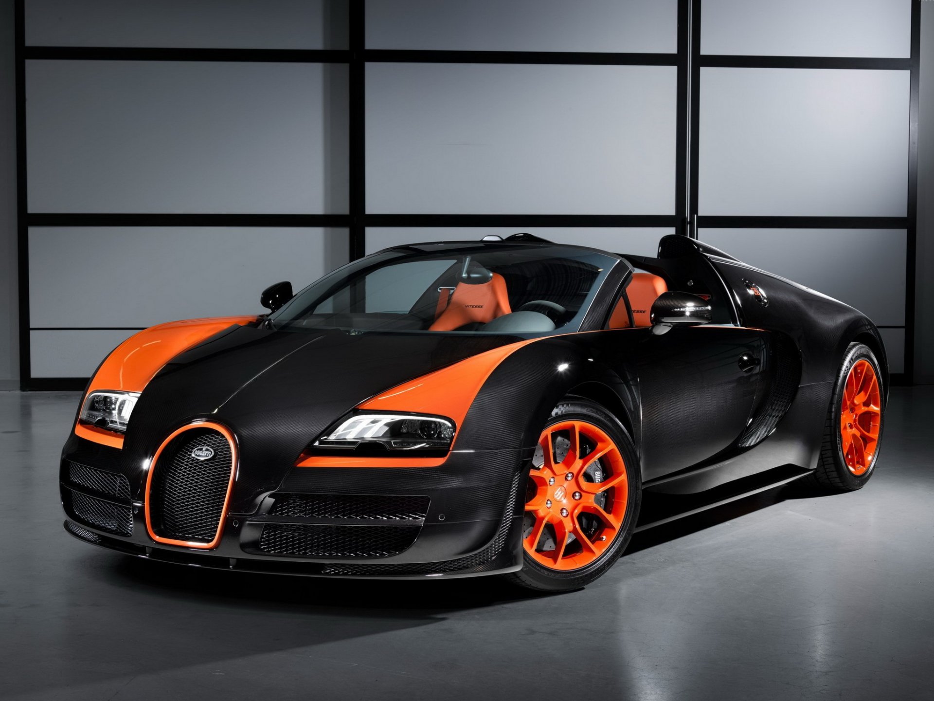 bugatti veyron grand sport roadster vitesse wrc edition front supercar walls