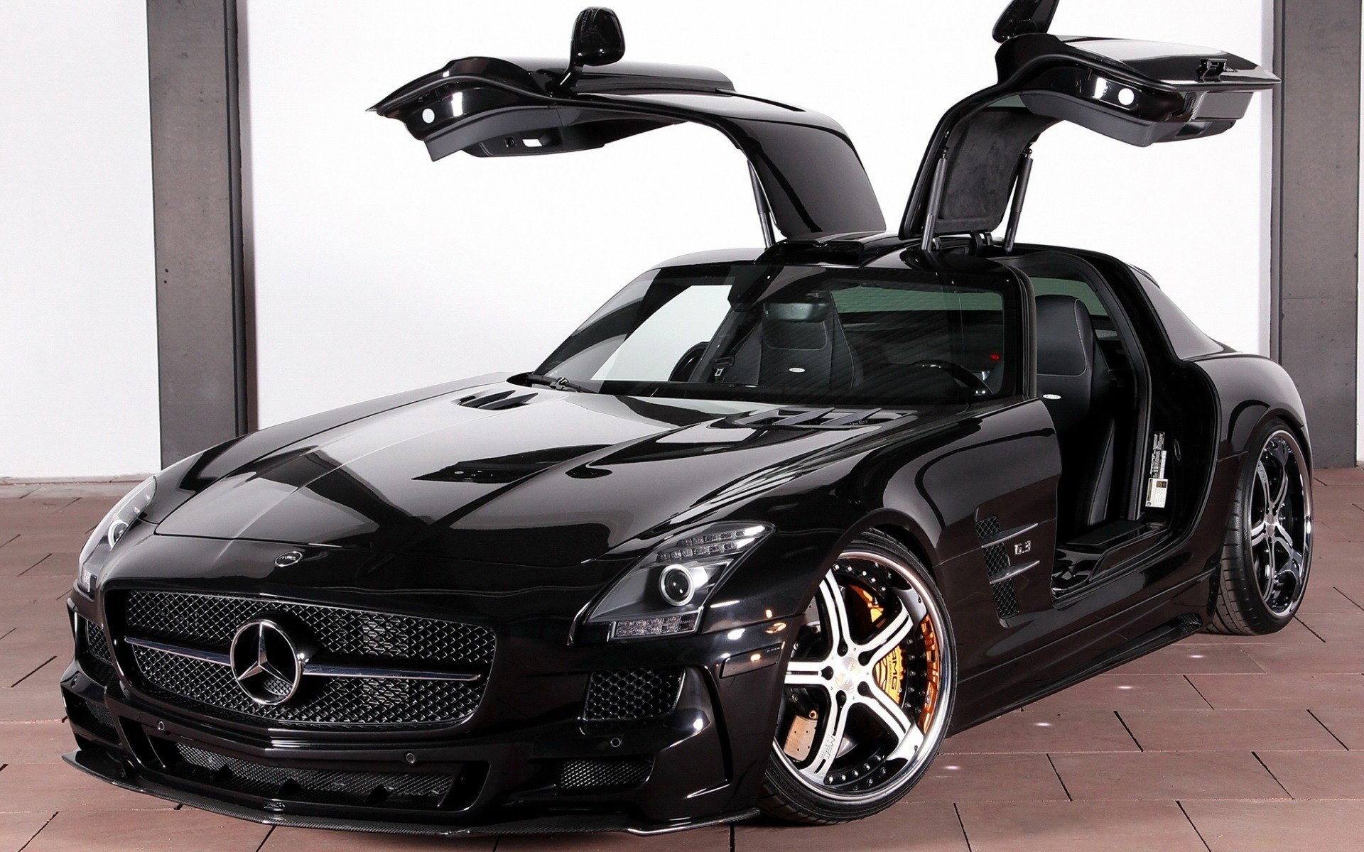 machinery car mercedes cars mercedes benz sls amg ecll black drives folding doors .