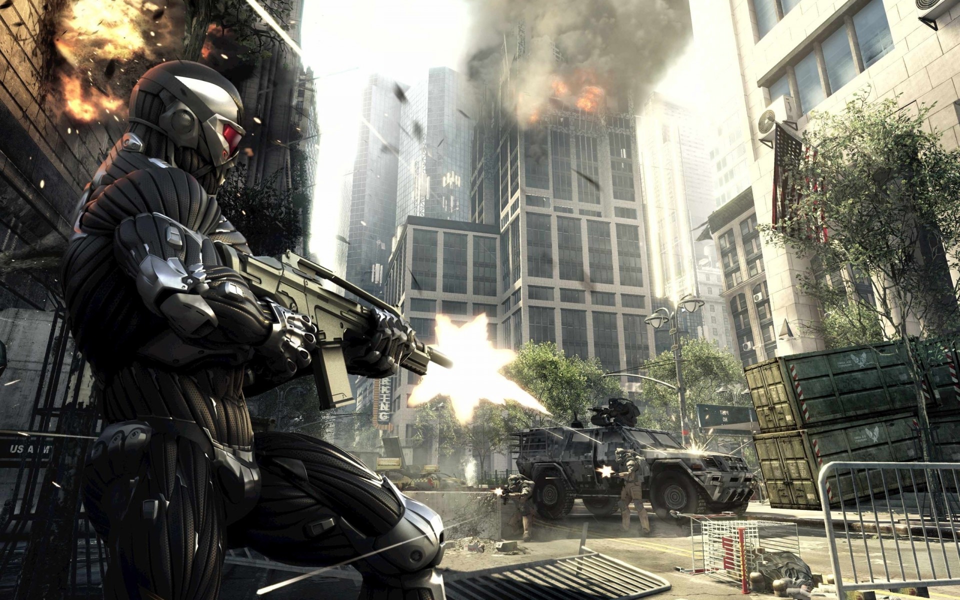 shootout crysis the prophet alcatraz fire car