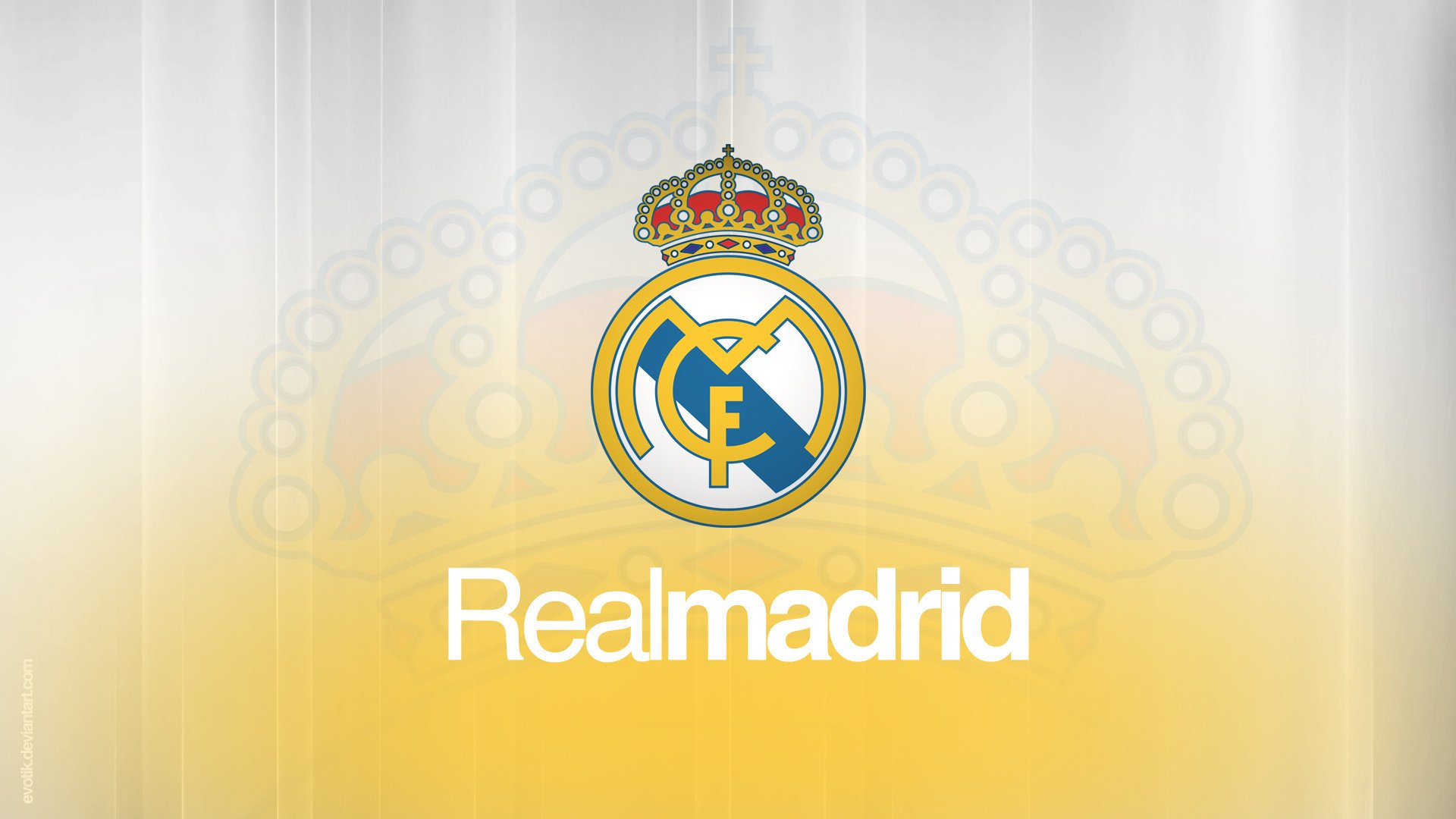 Real Madrid, football emblem of Ronaldo