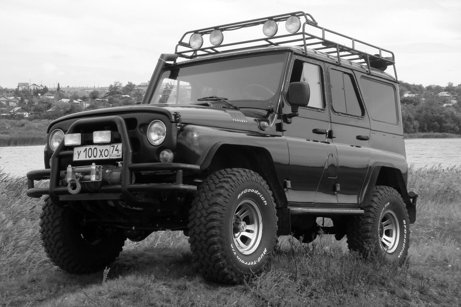 vas uaz hunter uaz hunter vehicles nature river roads off-road 4x4 suv background
