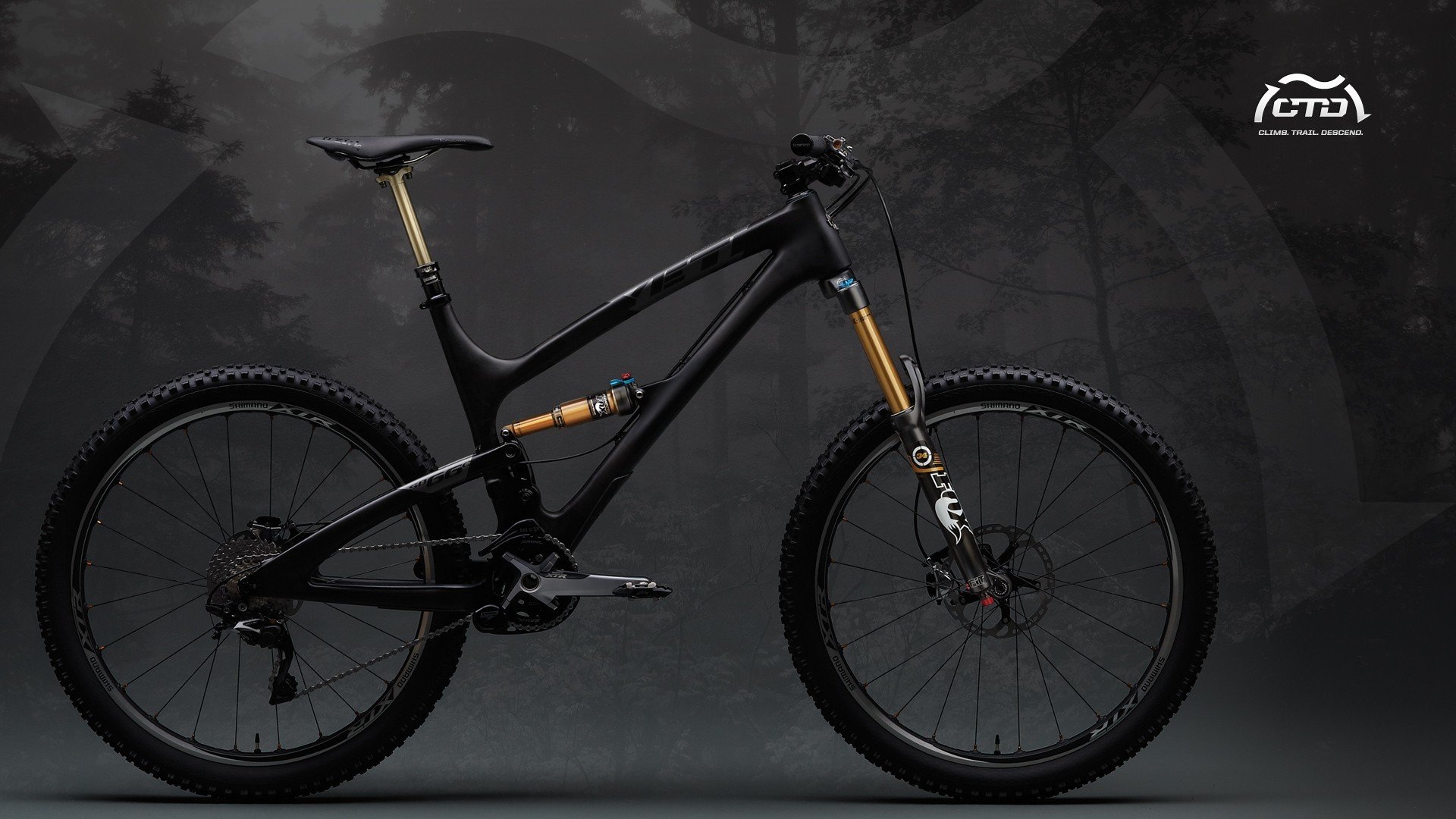 black bicycles yeti suspension foxes mountainbike bike dvuhpodves