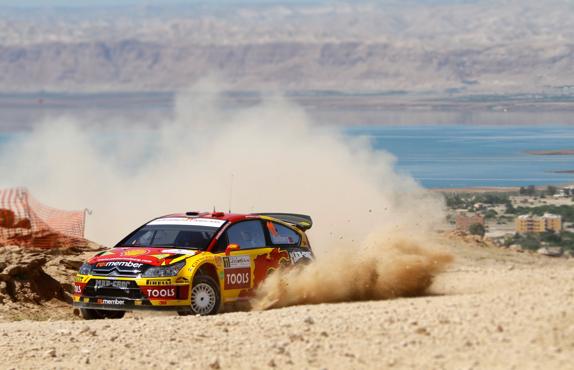 citroen ds3 rally wrc yellow pirelli car dust heat sports