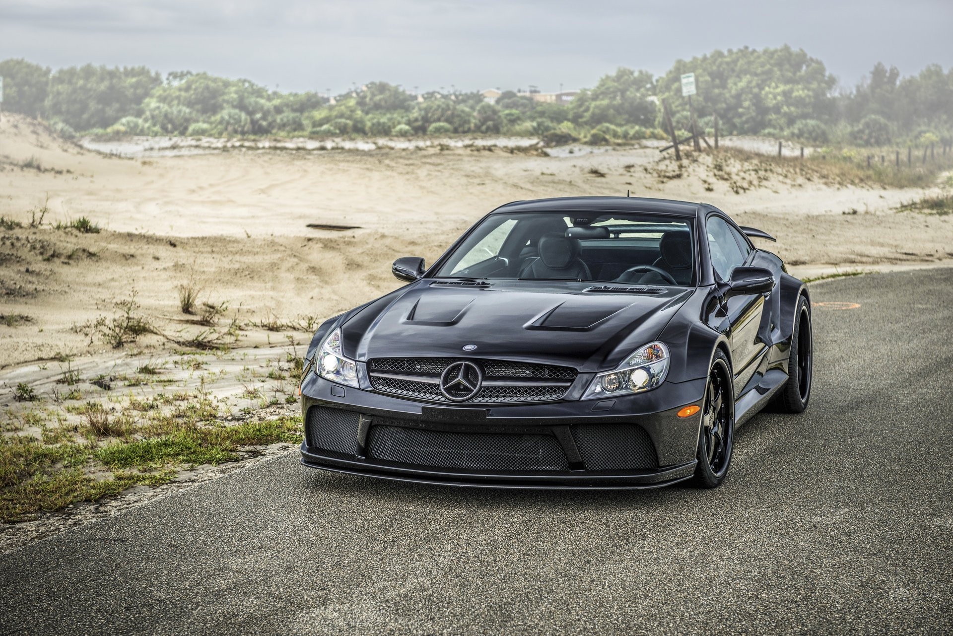 road sports vehicles mercedes-benz sl two-door convertible classic roadster body tuning