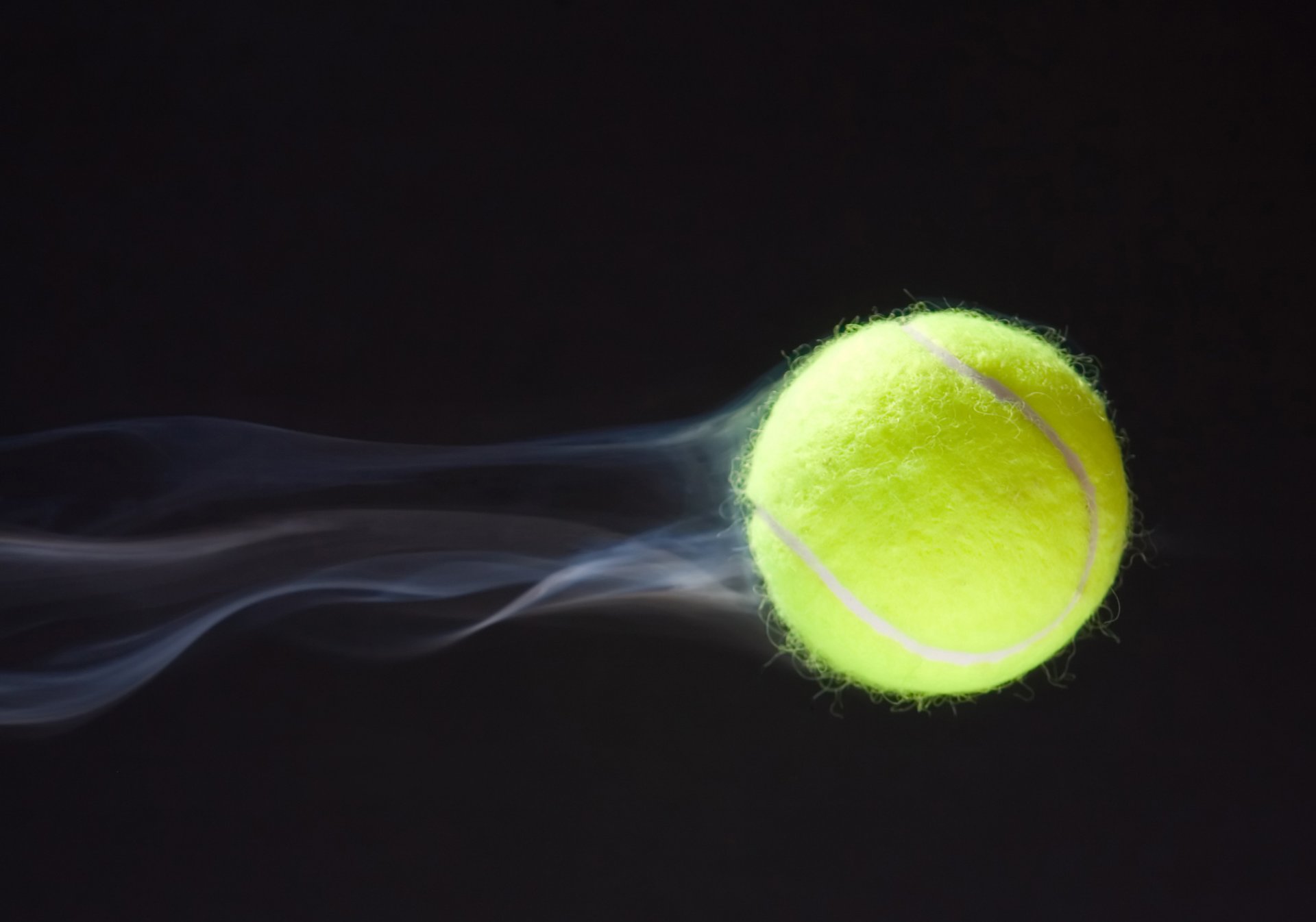 tennis ball tennis trajectory of the flight flex cable speed dark blue background close up wallpaper.