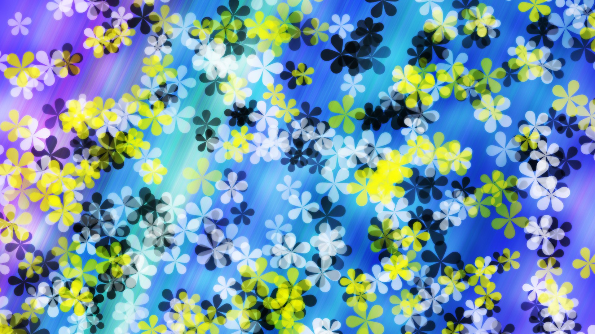 abstraction flower white yellow