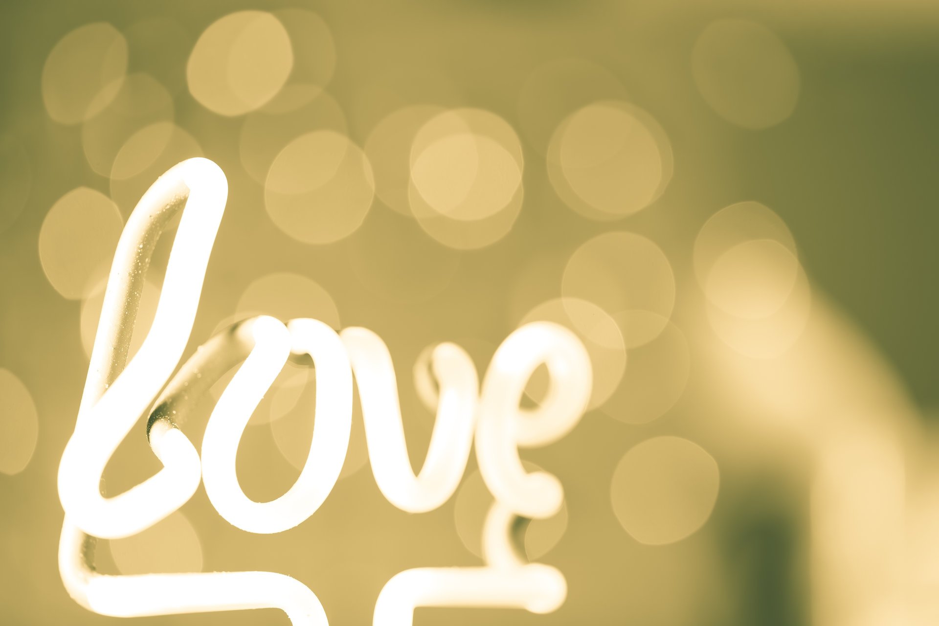 love style abstract bokeh