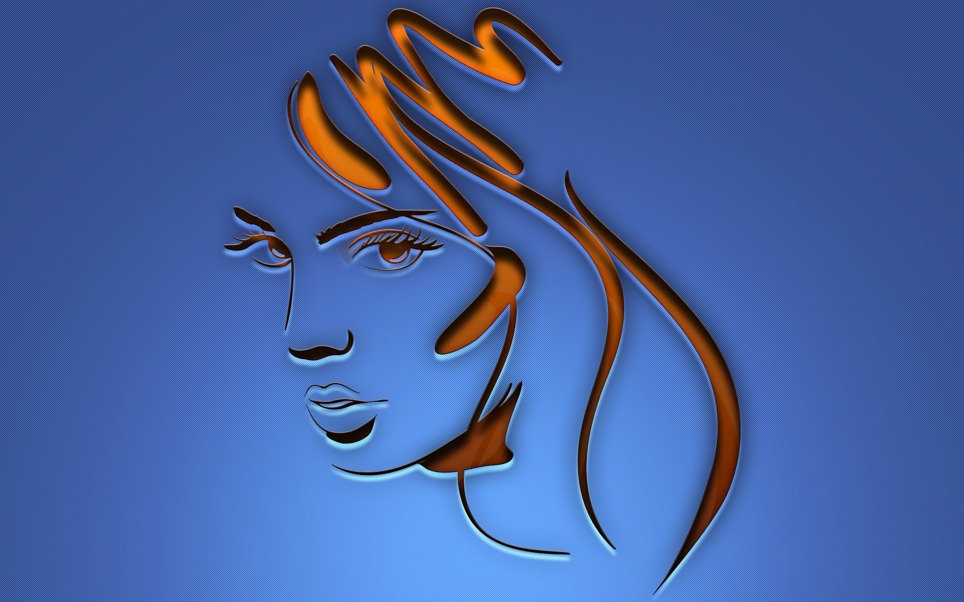 face girl wallpaper eyes hair view