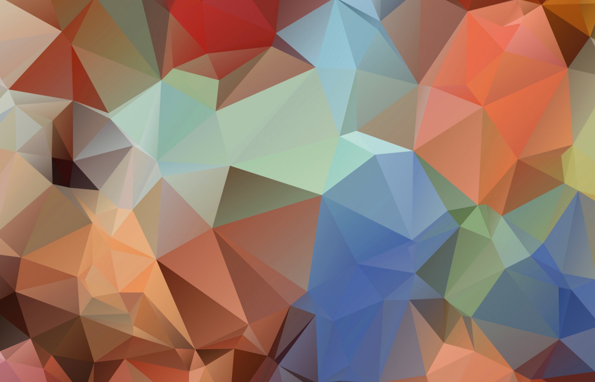 geometry 3d relief triangle flowers light pyramid the angle face