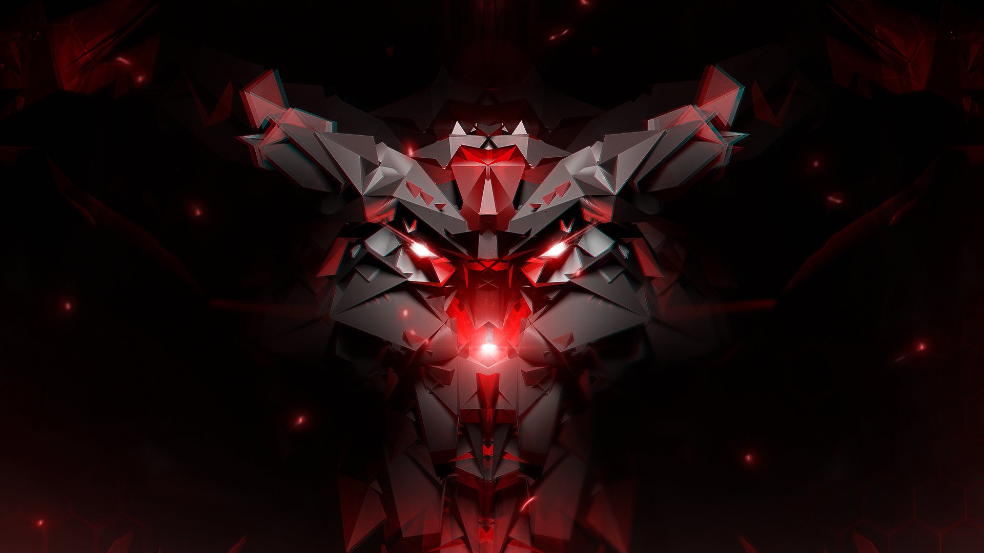 abstract face dark wallpaper