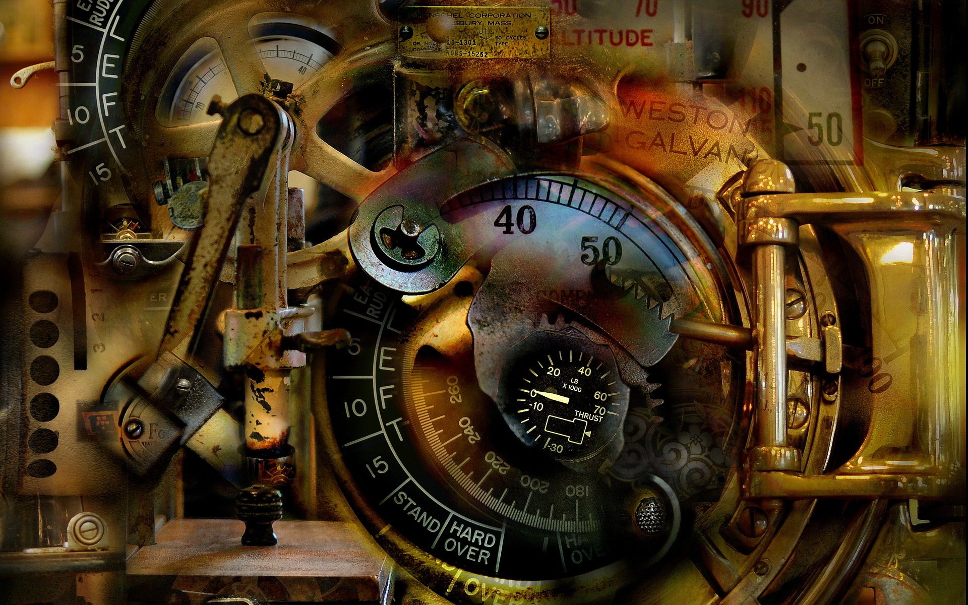 mechanical dream surreal abstract antique