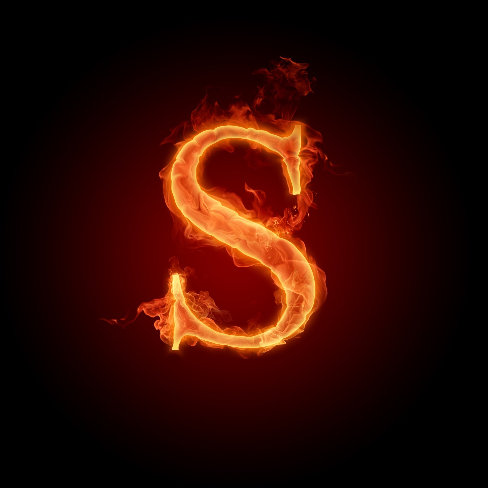 s fire flame wallpaper letter lit. alphabet
