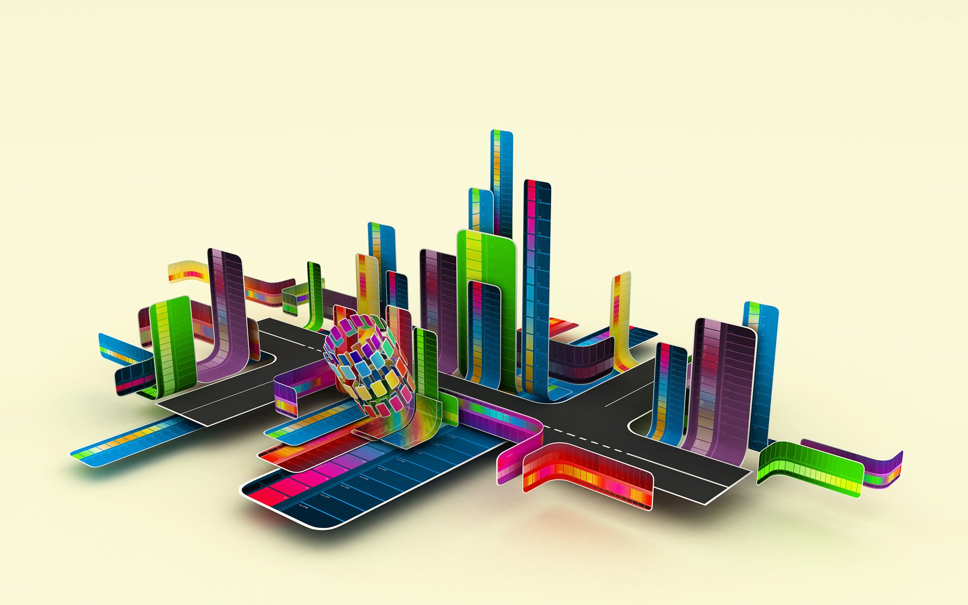 town house street wallpaper belt the band crossroads 3d