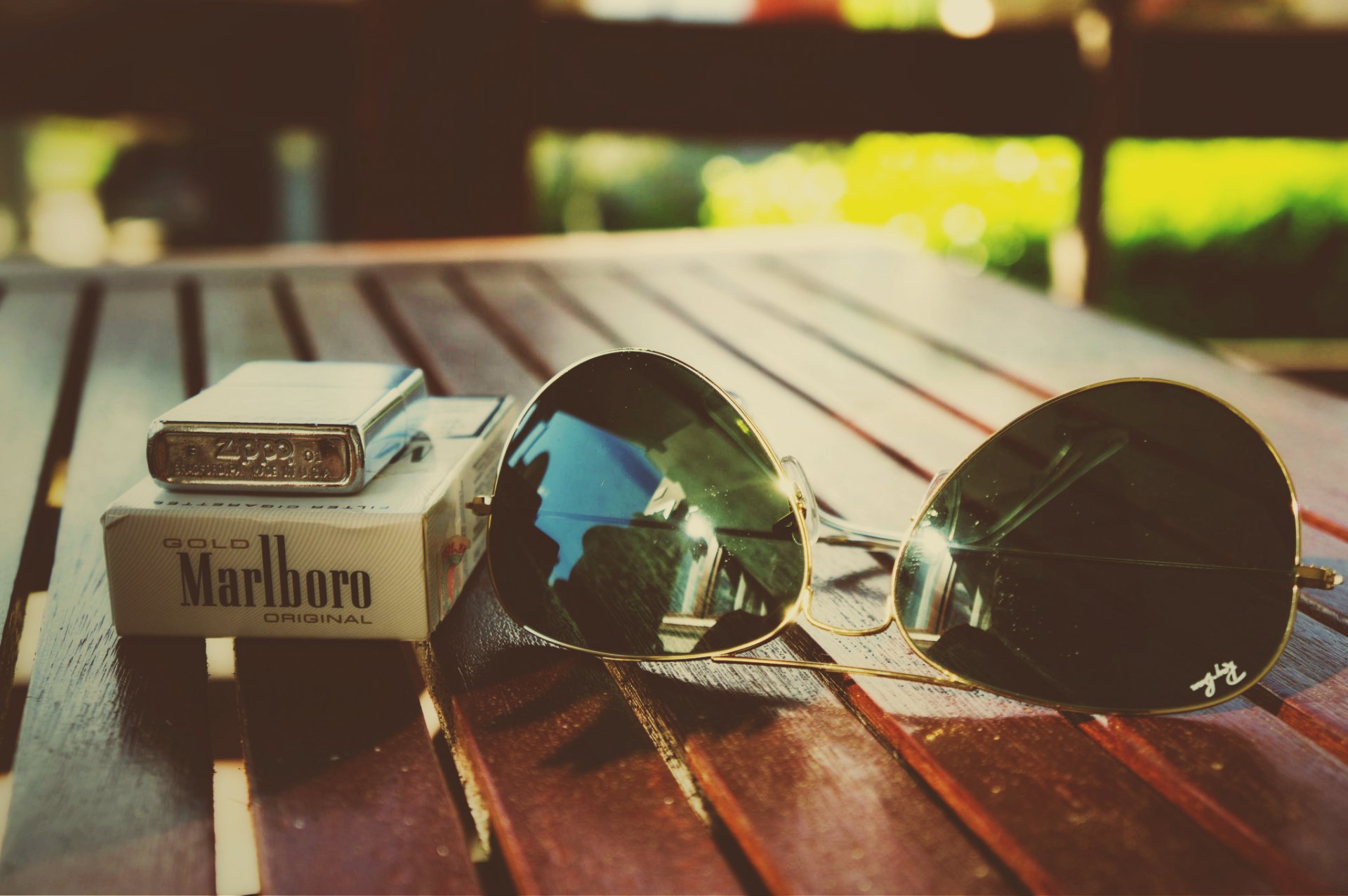 ray ban zippo marlboro lighter cigarettes sunglasses