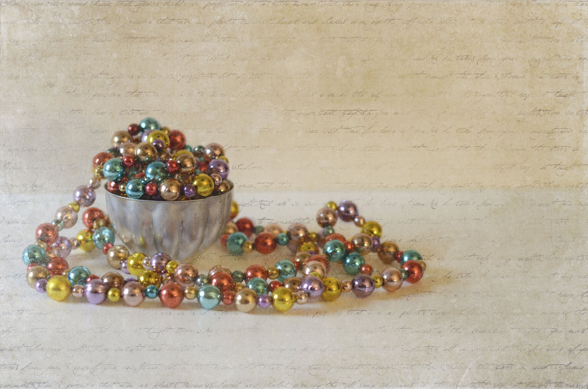 vase beads decoration new year background textures