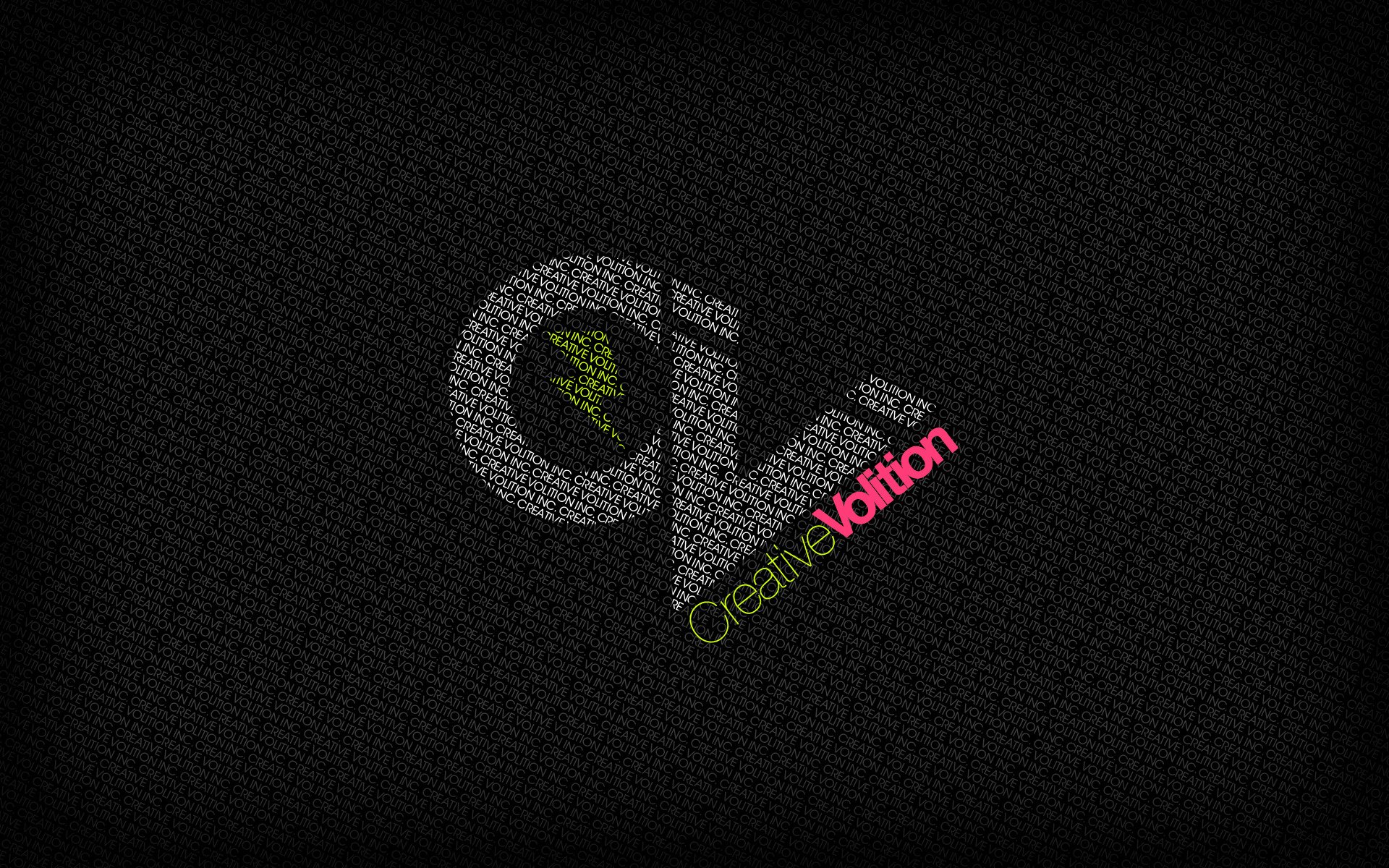 minimalism black background creative inscription letters