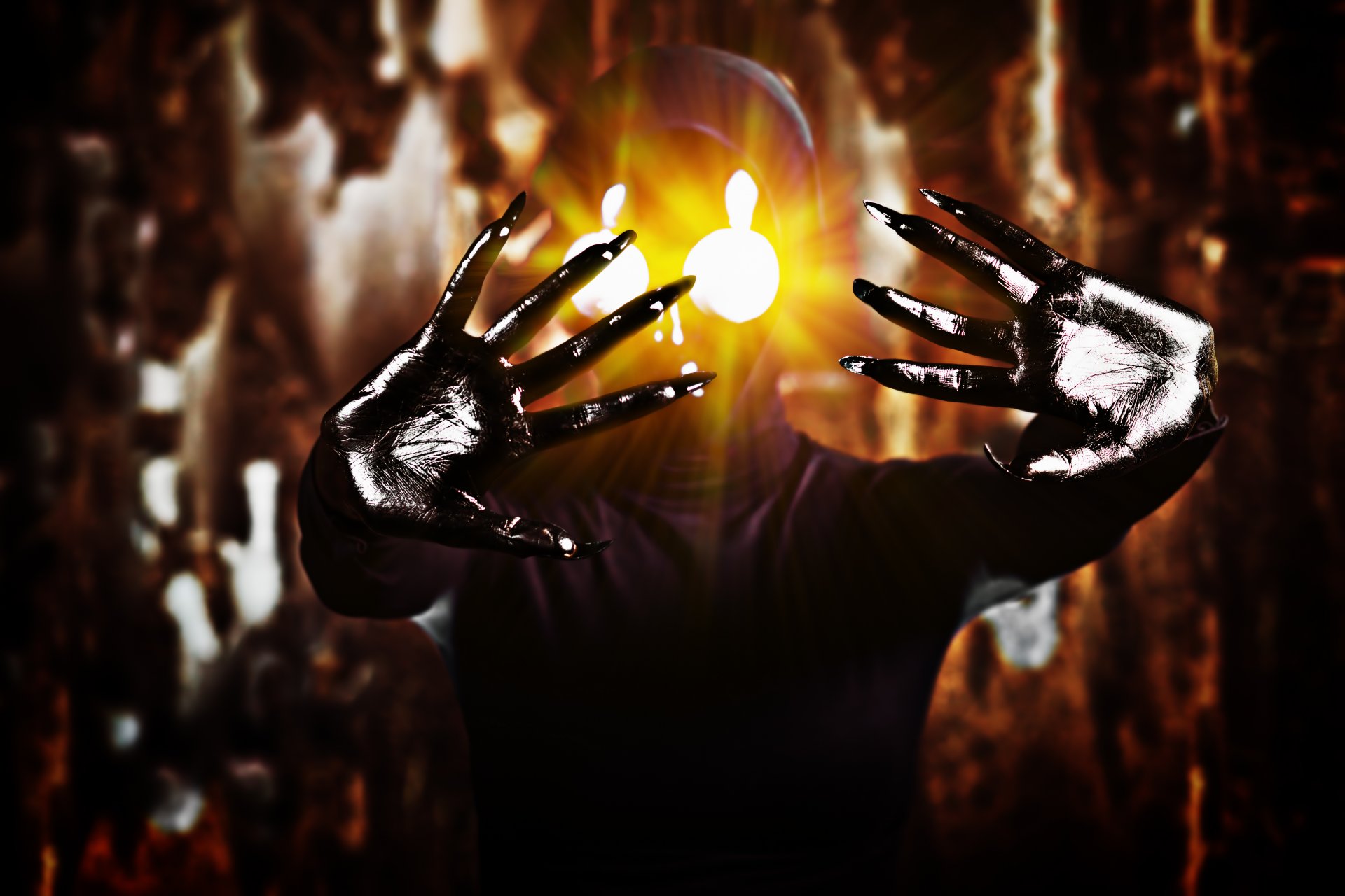 ufo alien shining eyes stranger creepy of newcomers