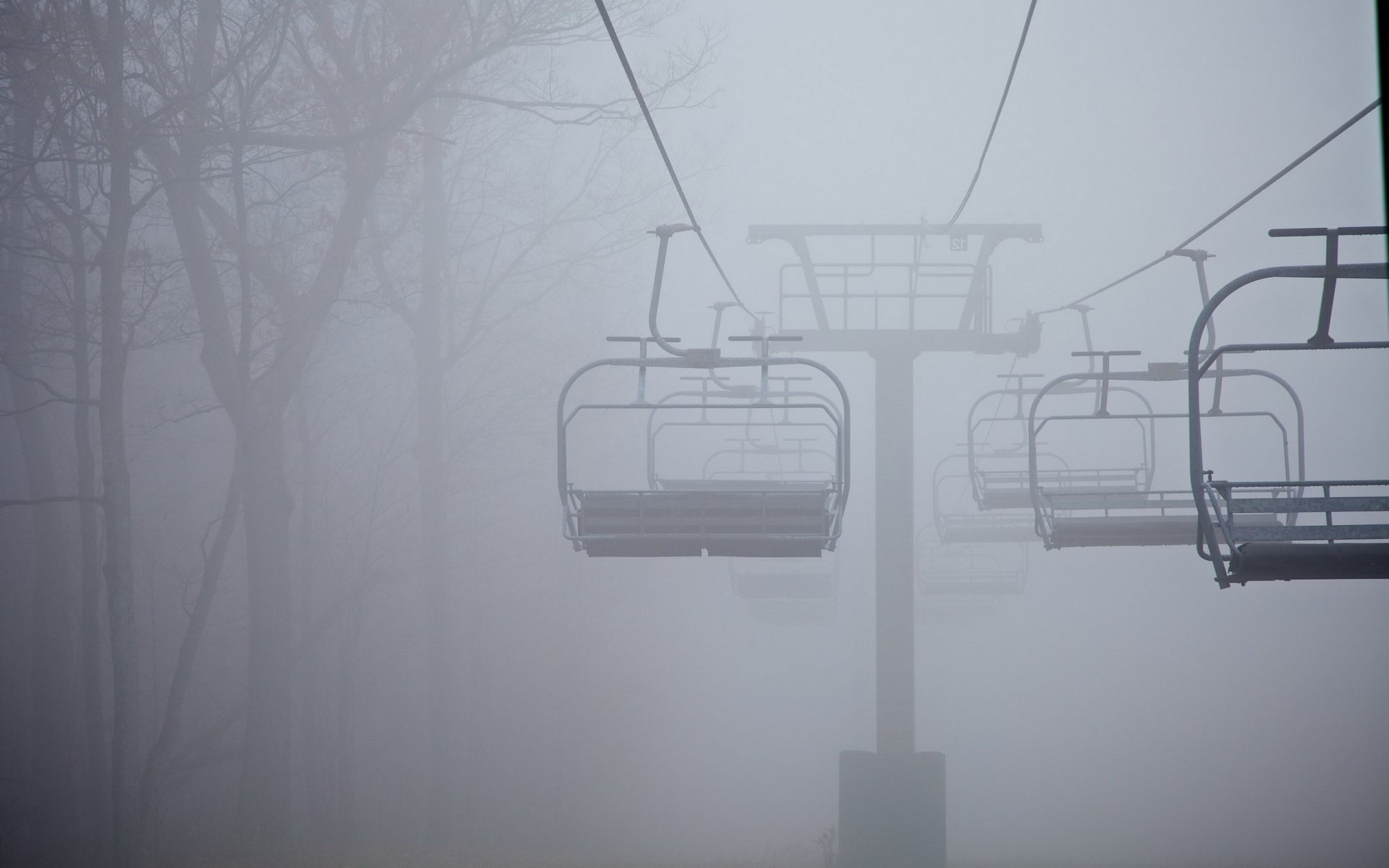 lift fog landscape