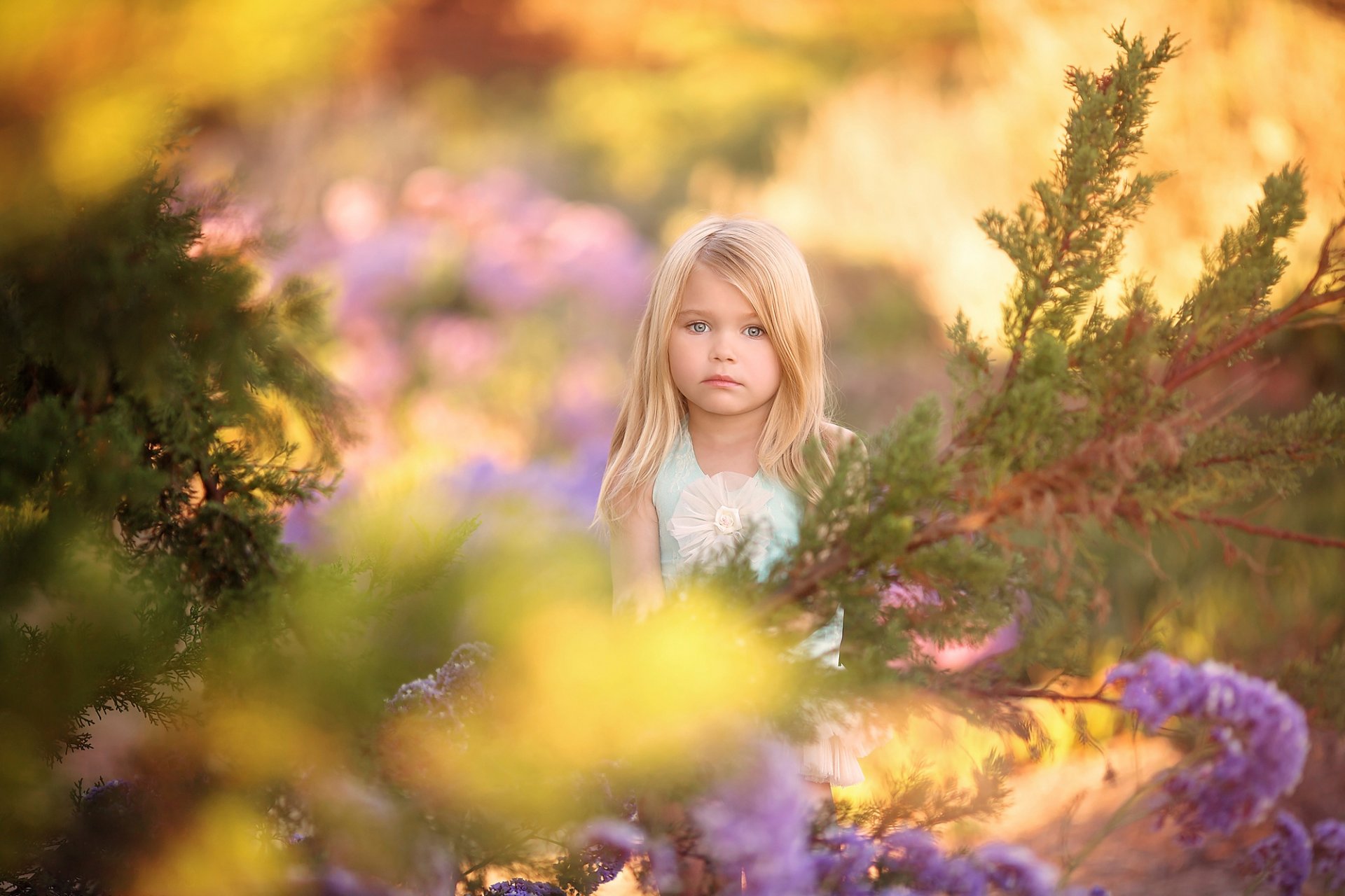 glimpse of spring girl nature bokeh