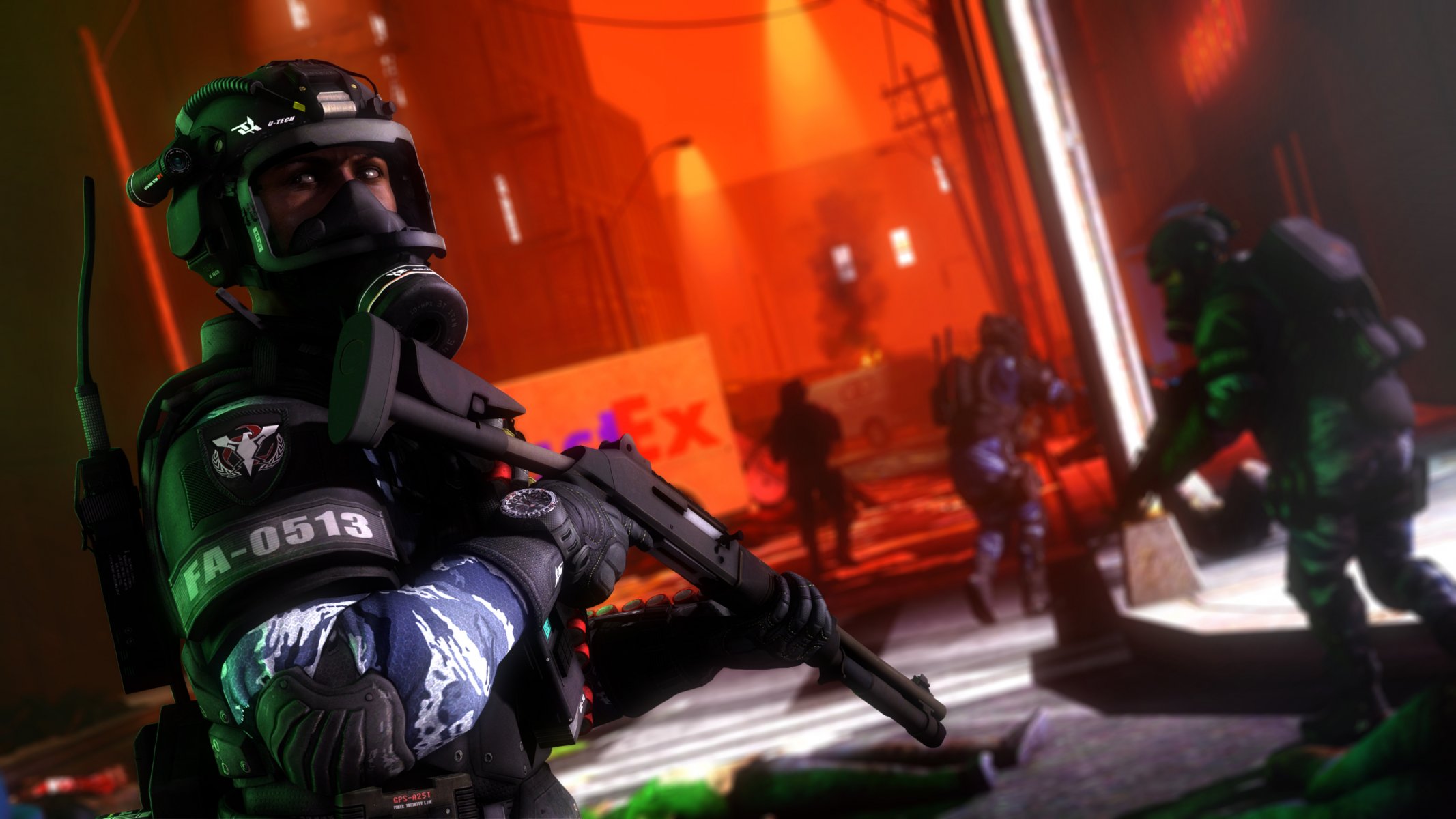 infection virus town men street shotgun mask night resident evil zombie apocalypse zombie apocalypse fan art