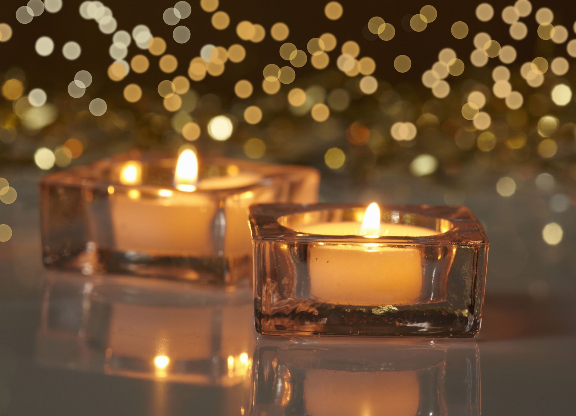 miscellaneous candles candle . fire reflection bokeh blur background wallpaper widescreen full screen hd wallpapers